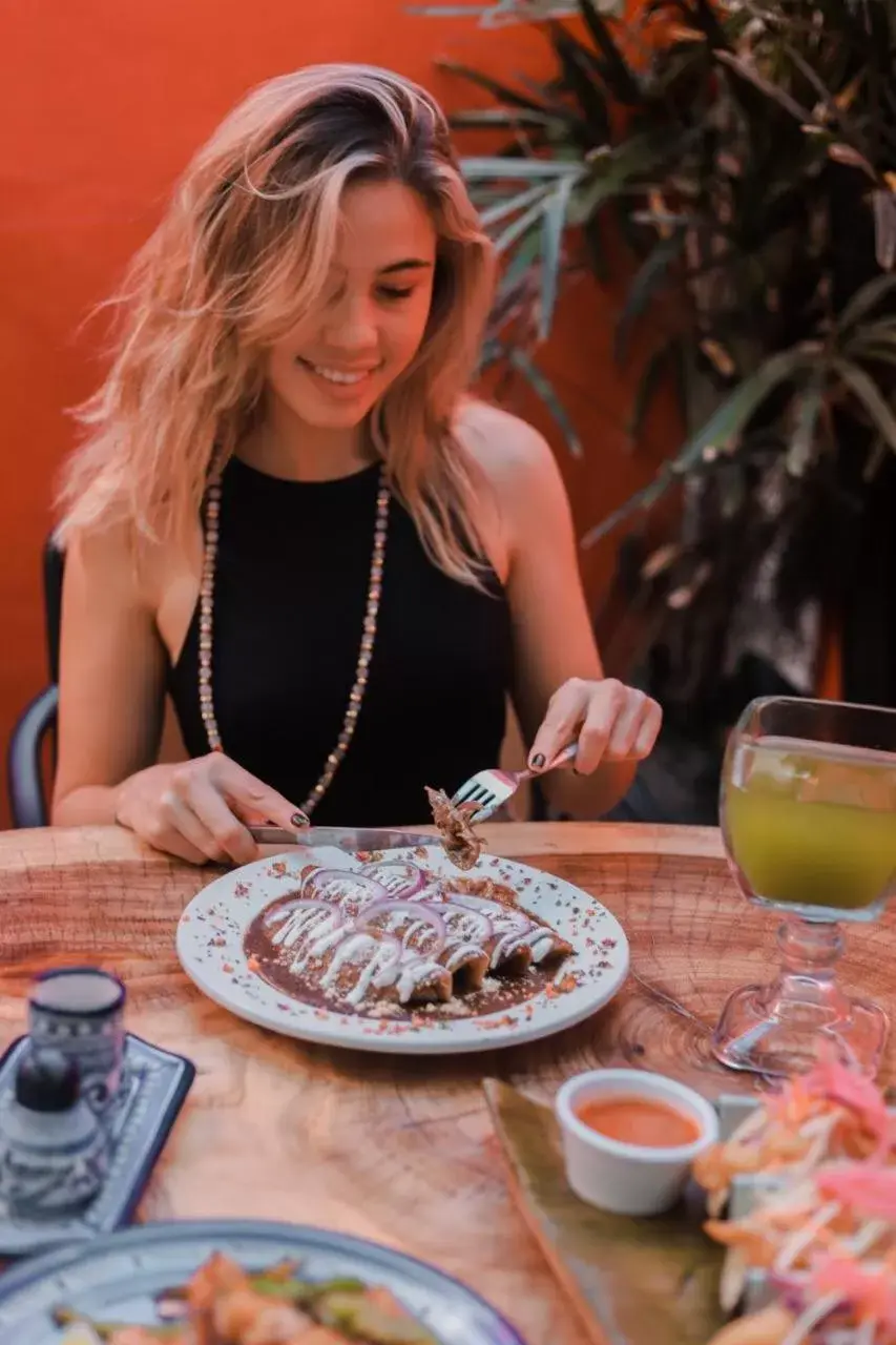 Food close-up in Hotel Casa de las Flores