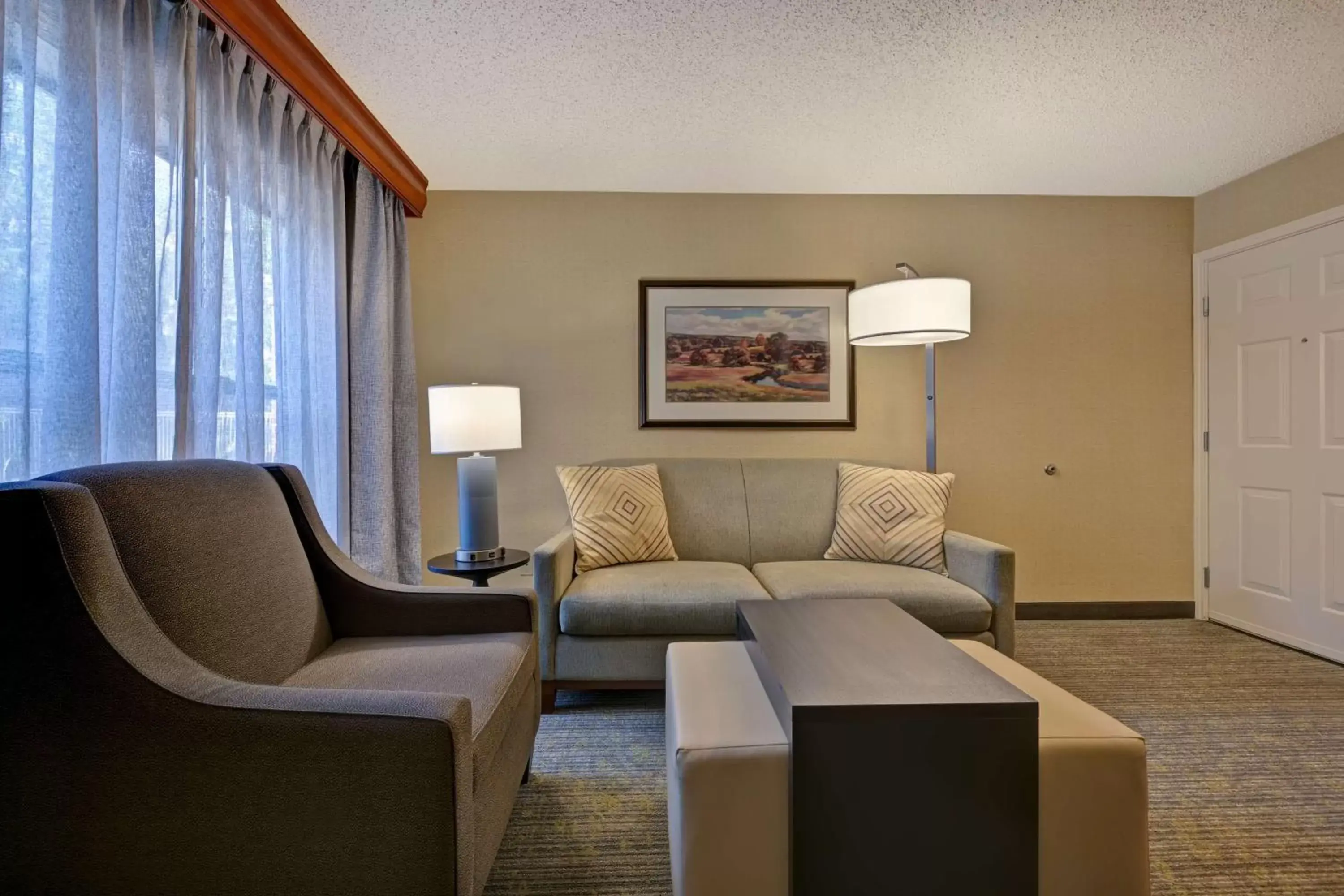 Living room, Seating Area in Homewood Suites by Hilton Boulder