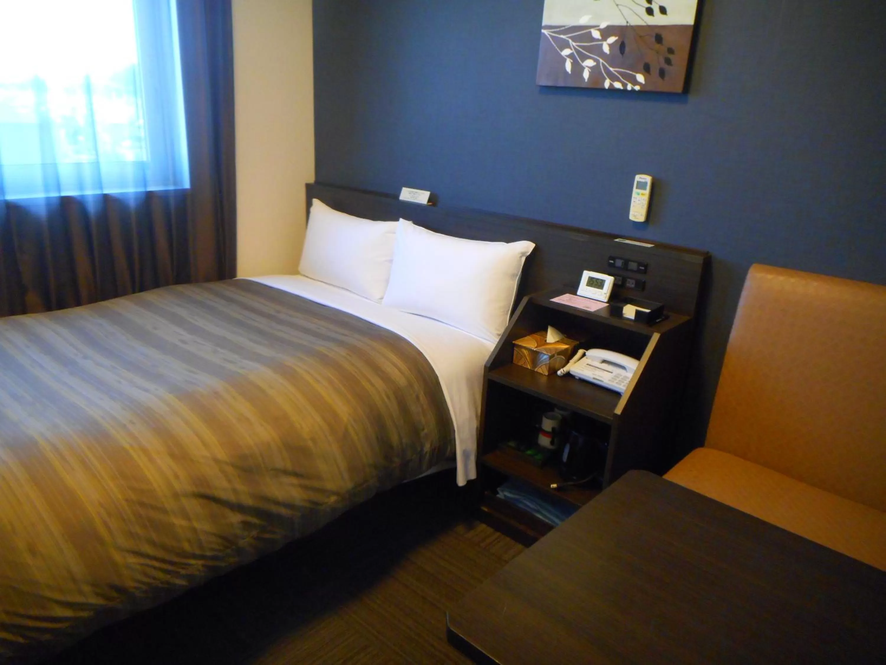 Double Room with Small Double Bed with Private Bathroom- Non-Smoking - West Building in Hotel Route-Inn Iwakiizumi Ekimae