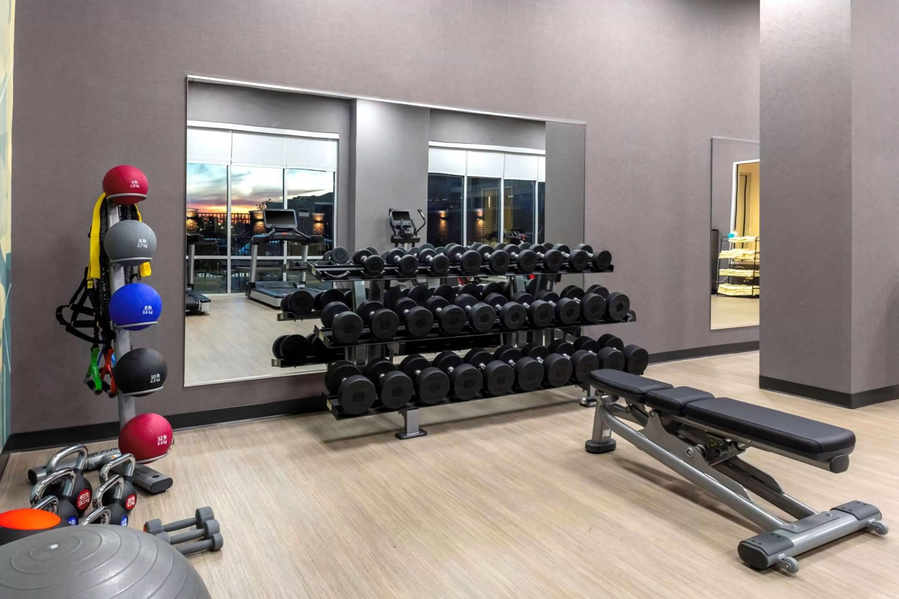 Fitness centre/facilities in Hyatt House Charlotte Rea Farms