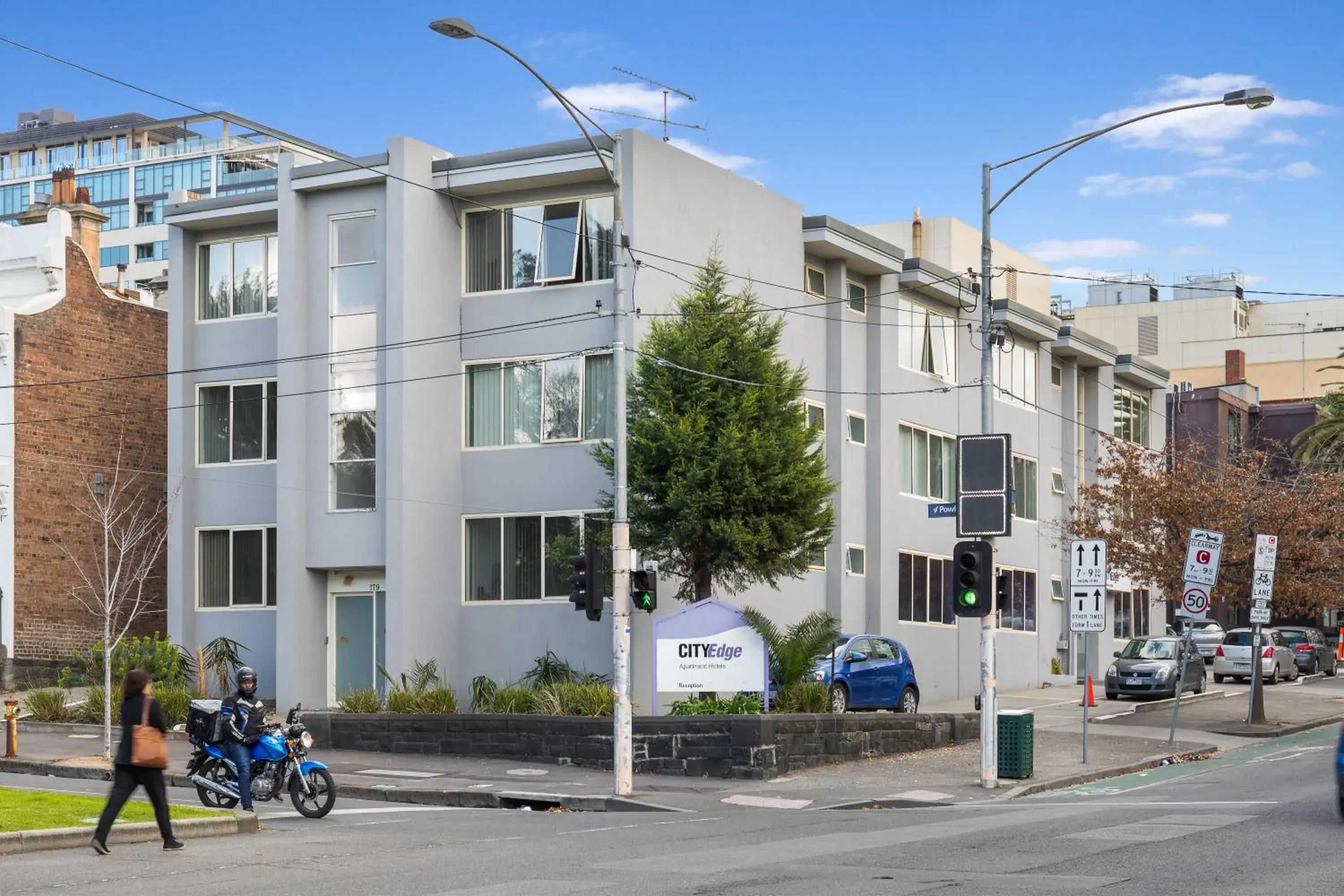 Facade/entrance, Property Building in City Edge East Melbourne Apartment Hotel