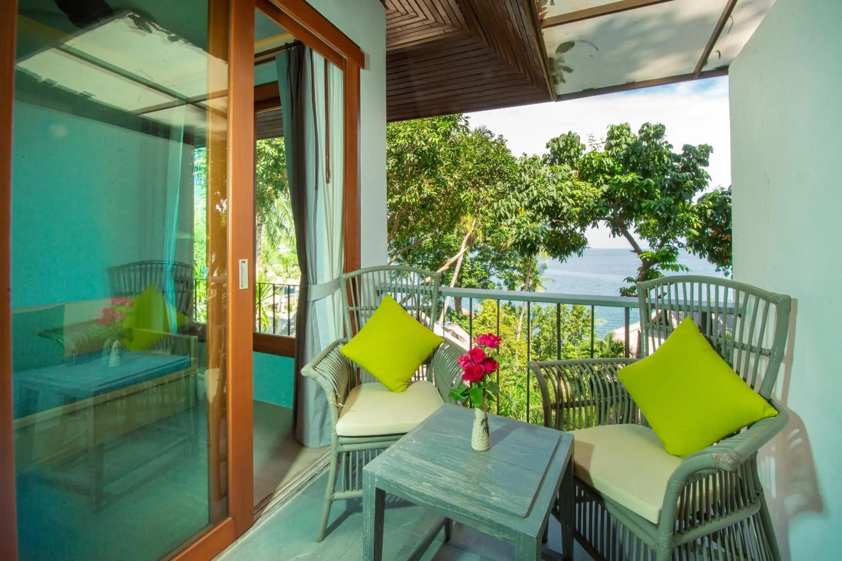 Balcony/Terrace in Coral Cliff Beach Resort Samui - SHA Plus