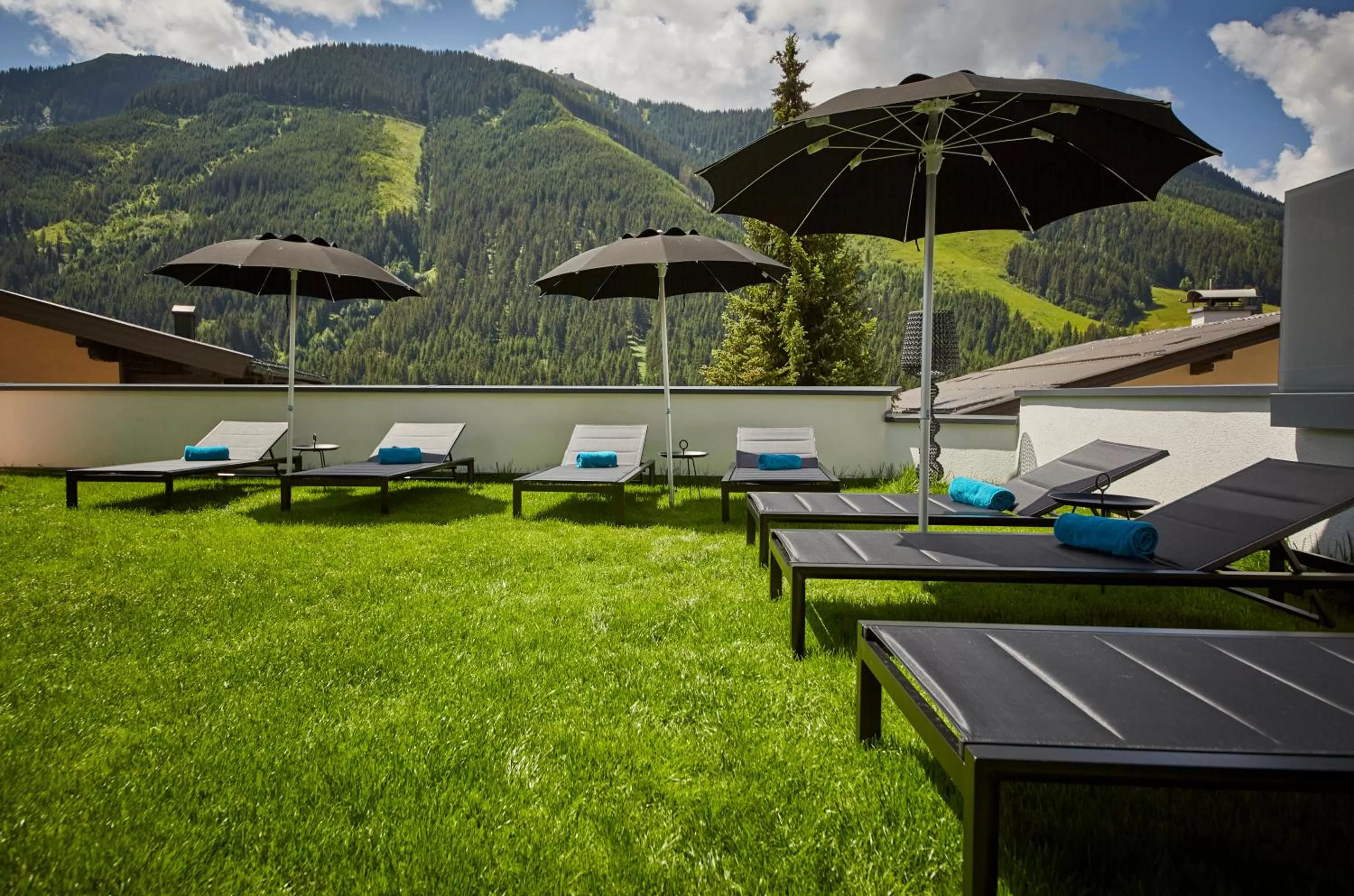 Garden in Hotel Astrid - Ski In - Ski Out