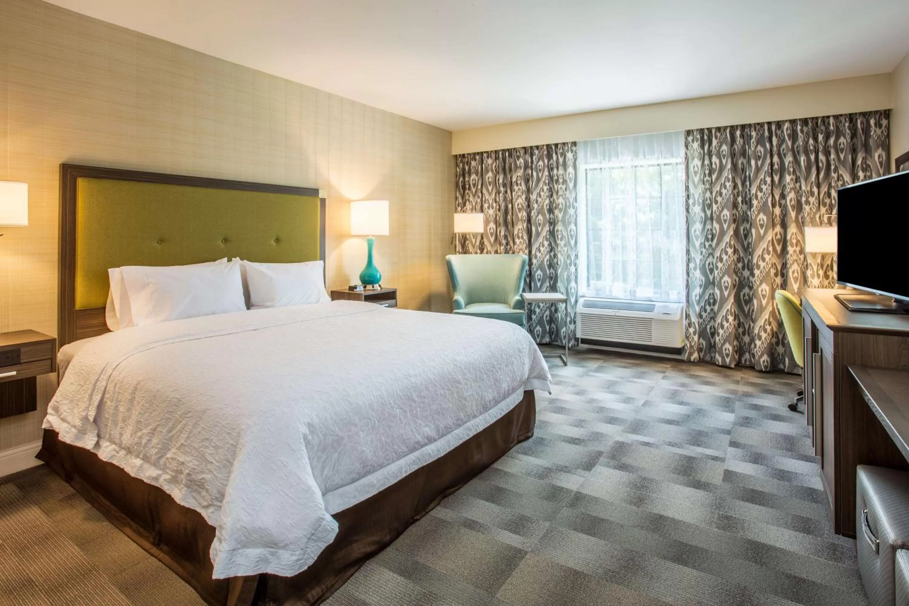 1 King Bed, Accessible Roll in Shower in Hampton Inn & Suites Yonkers - Westchester