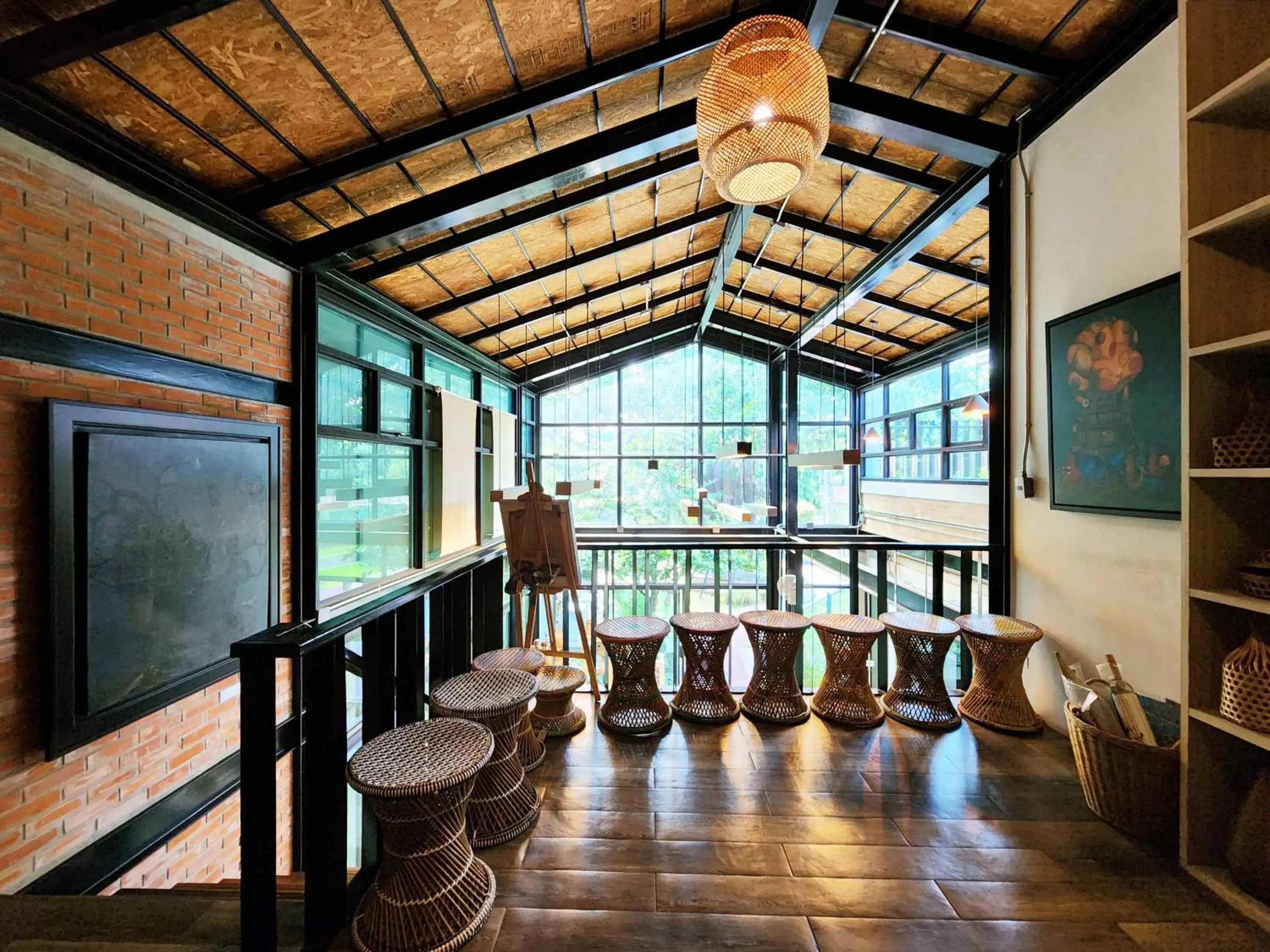 Seating area in Baan Mai Kradan