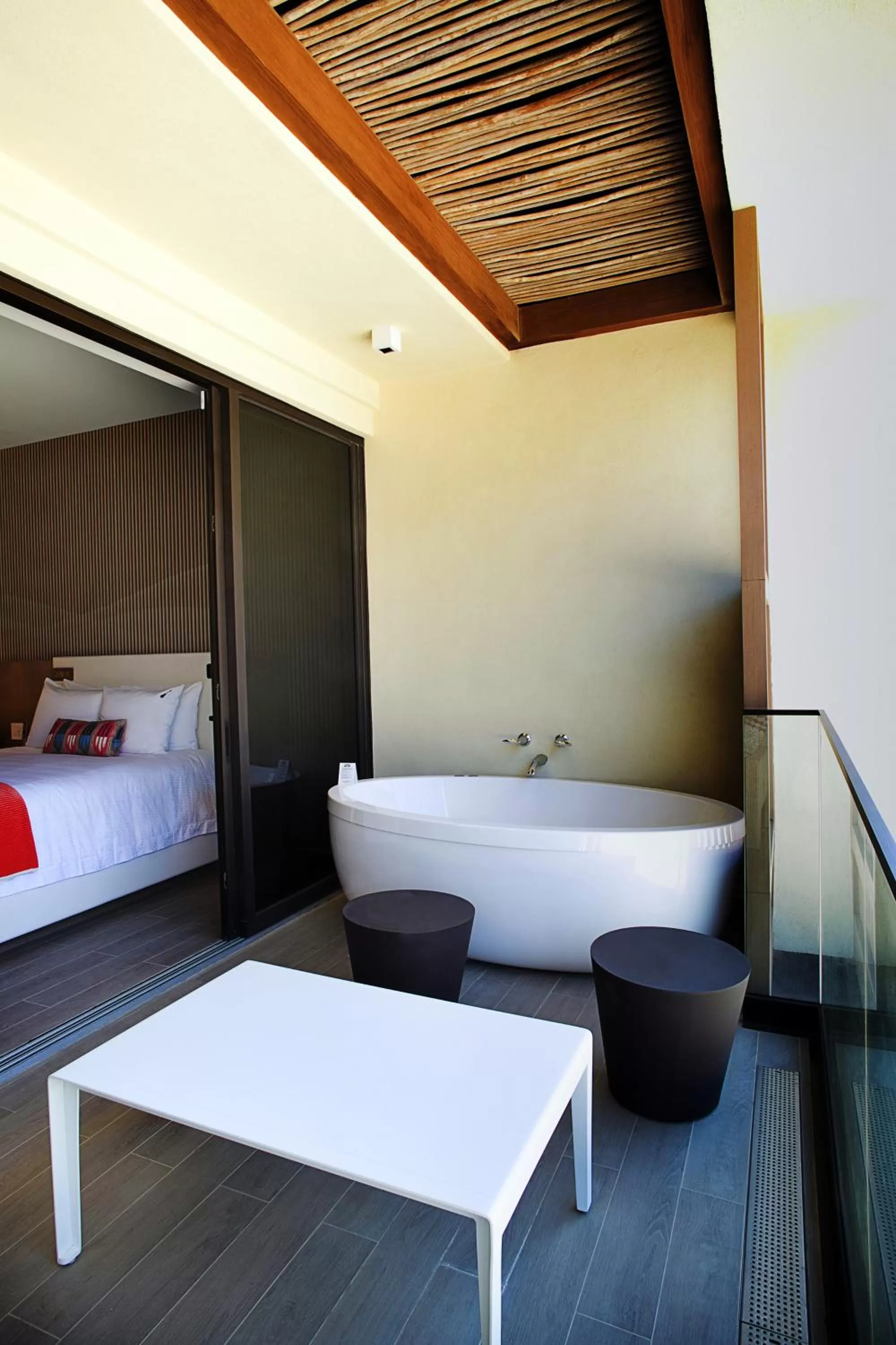 Balcony/Terrace, Bed in Hard Rock Hotel Los Cabos