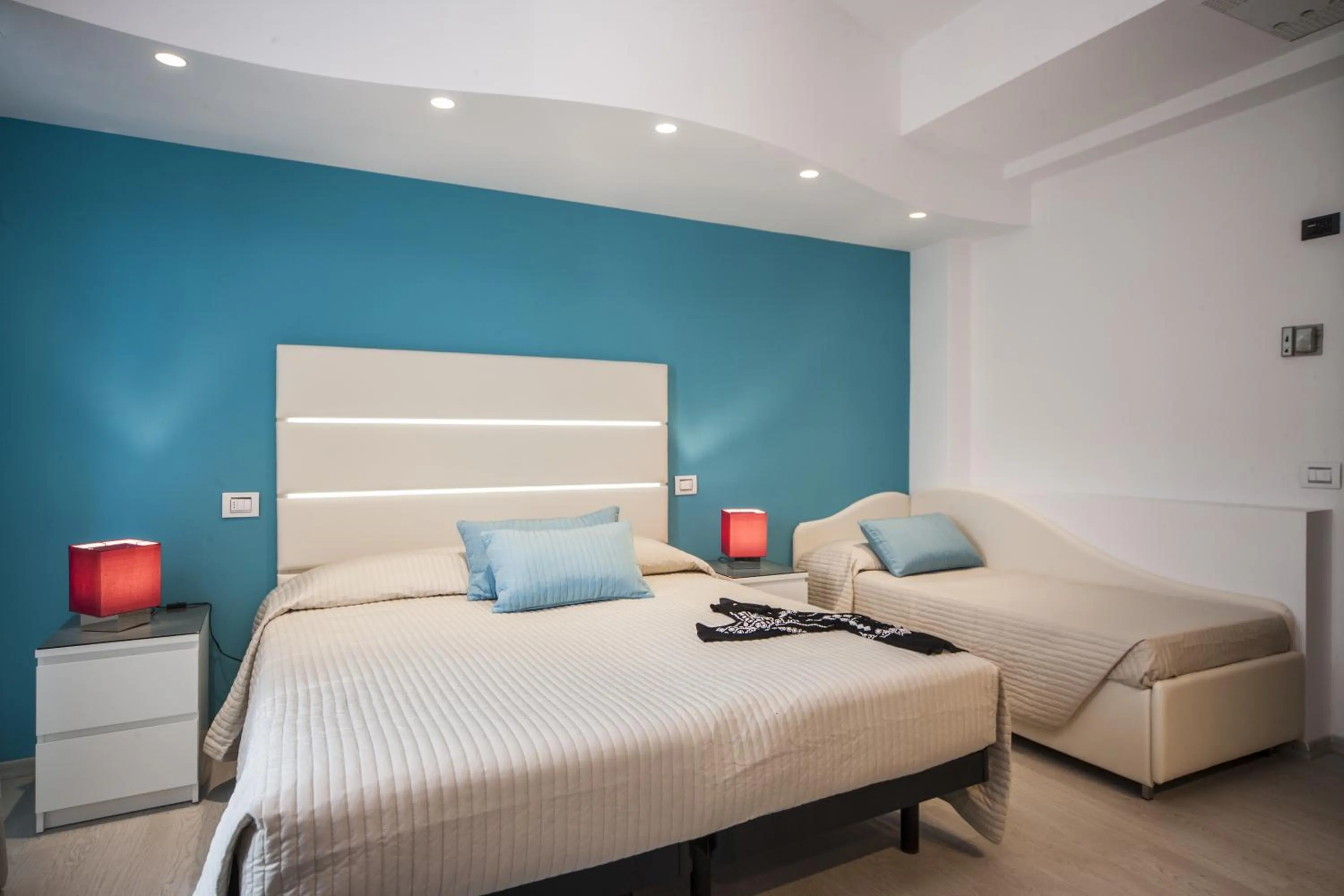 Decorative detail, Bed in Hotel Levante