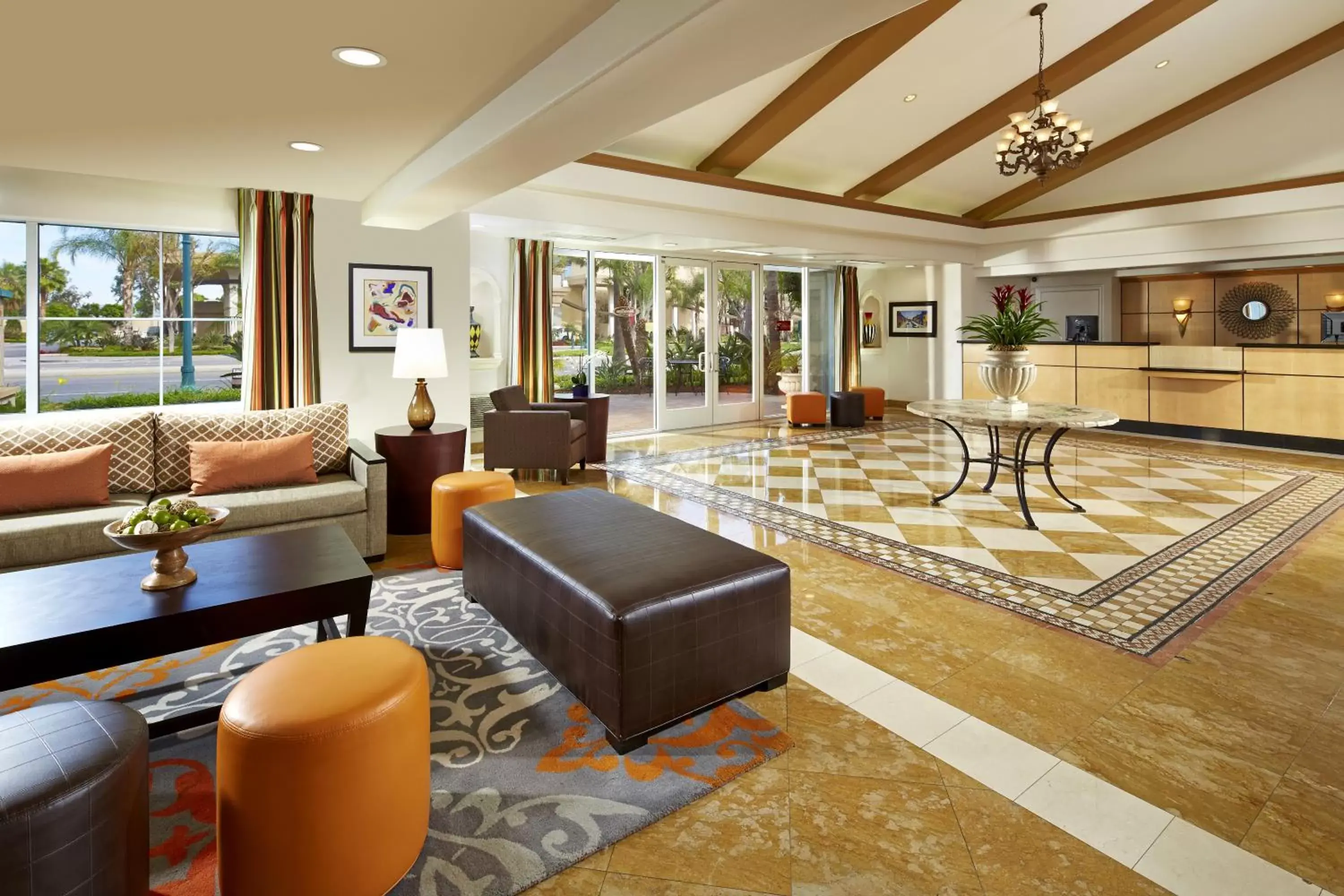 Lobby or reception, Lobby/Reception in Portofino Inn and Suites Anaheim Hotel