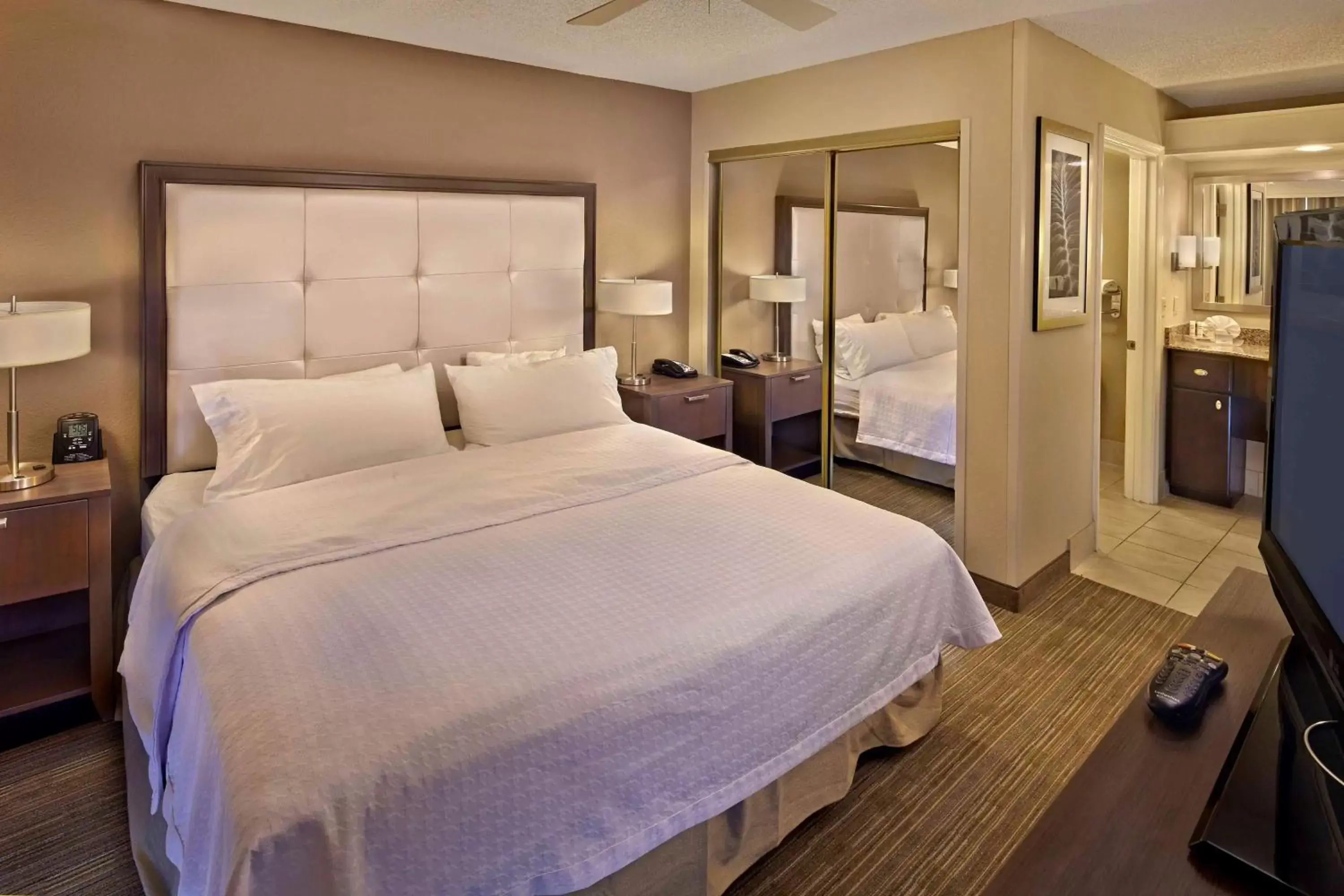 Bedroom, Bed in Homewood Suites by Hilton Lake Mary