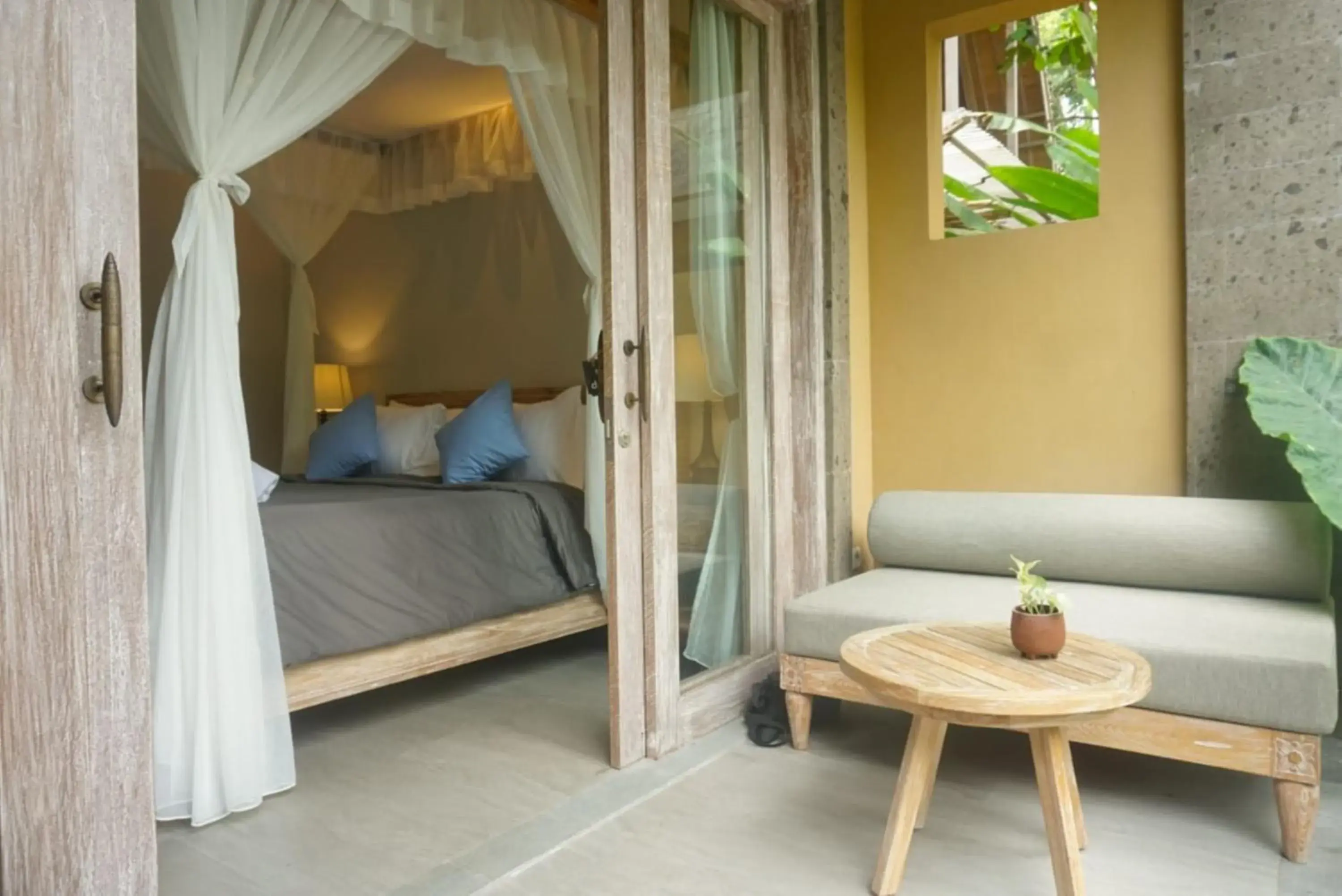 Balcony/Terrace, Bed in Ubad Retreat Balcony/Terrace, Bed in Ubad Retreat