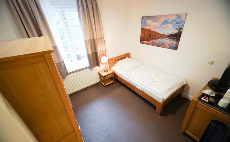 Decorative detail, Bed in Hotel Waldhalle