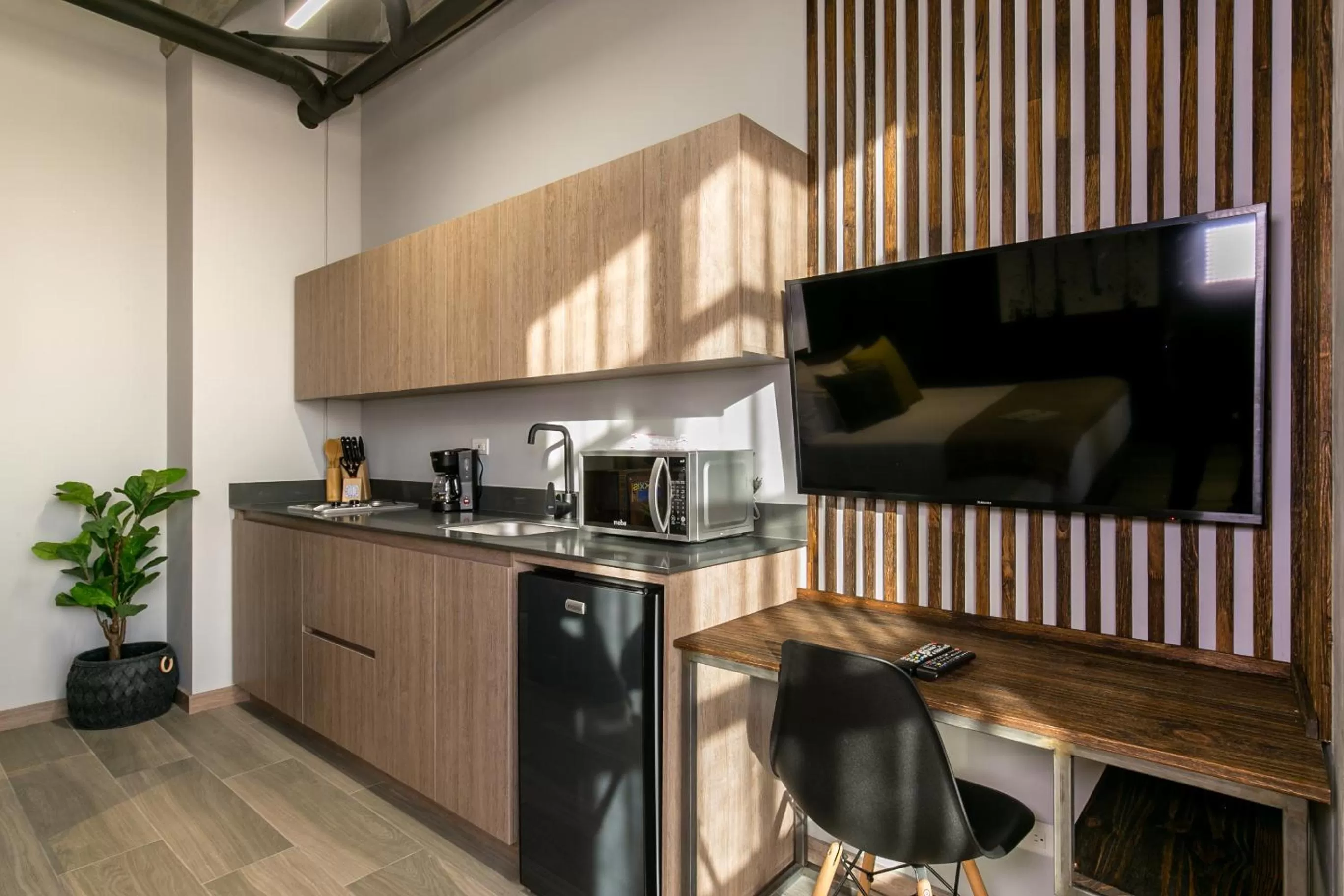 TV and multimedia in Factory Lofts Hotel