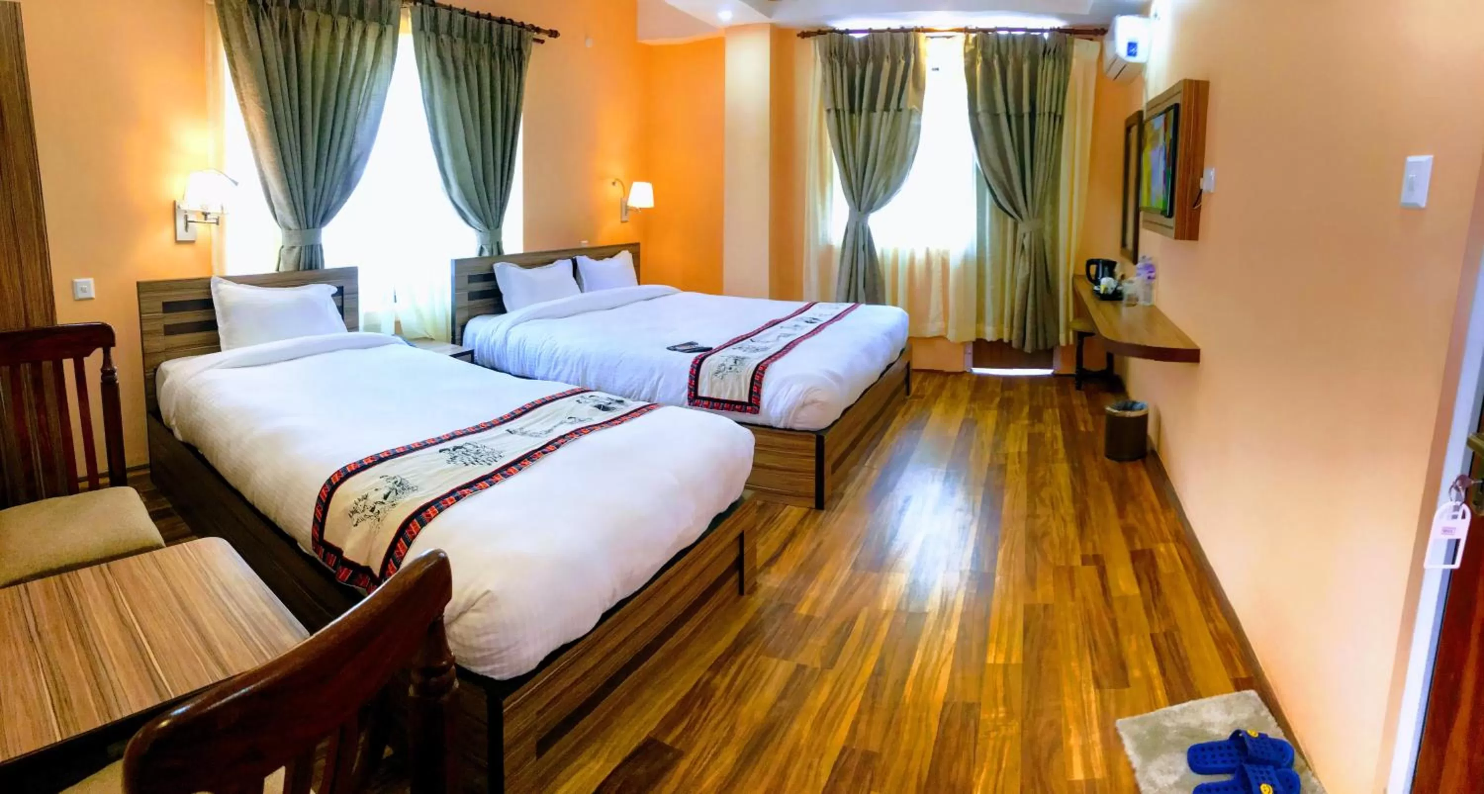 Photo of the whole room, Bed in Kathmandu Garden Home