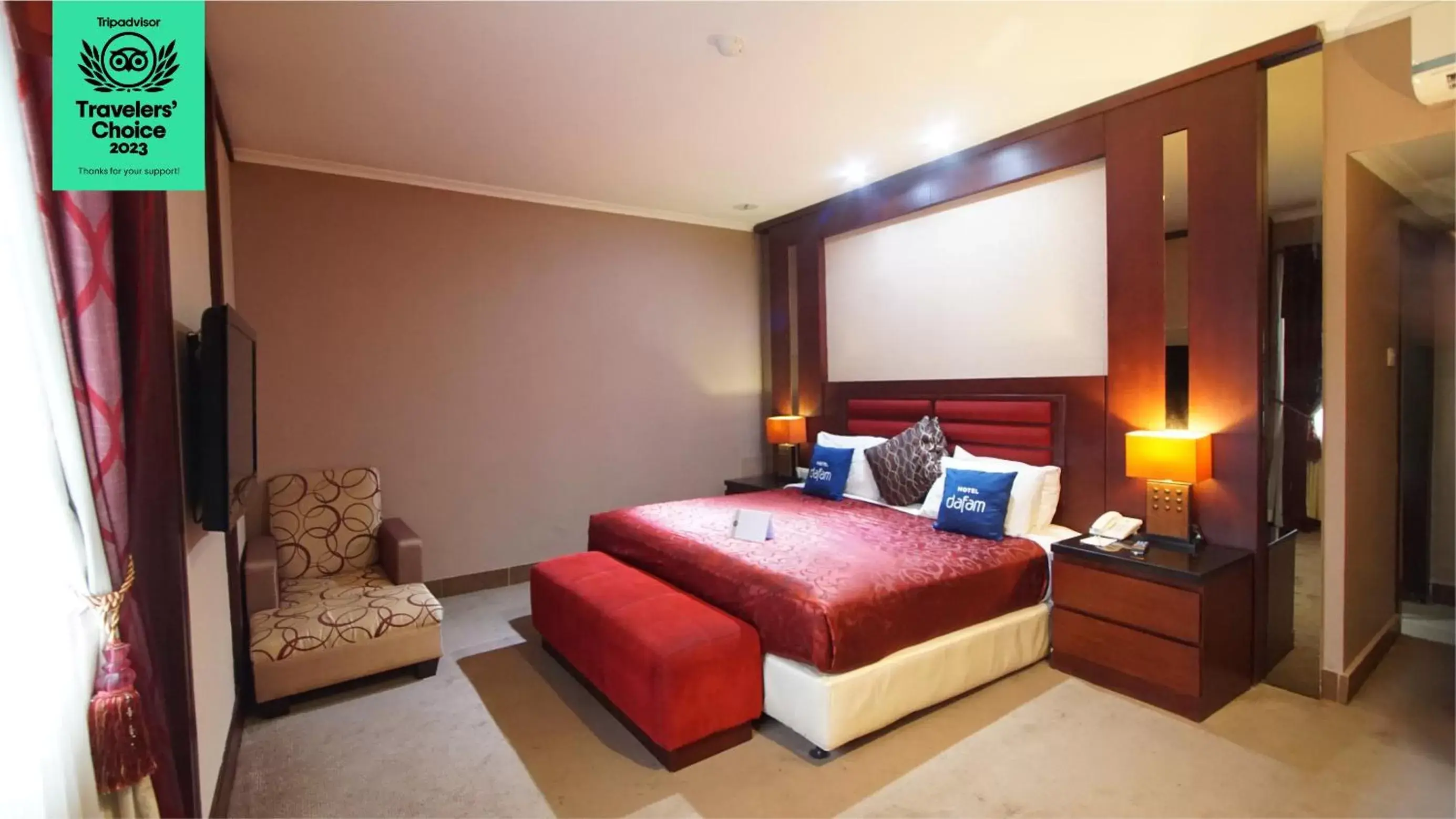 Bedroom, Bed in Dafam Hotel Cilacap Bedroom, Bed in Dafam Hotel Cilacap