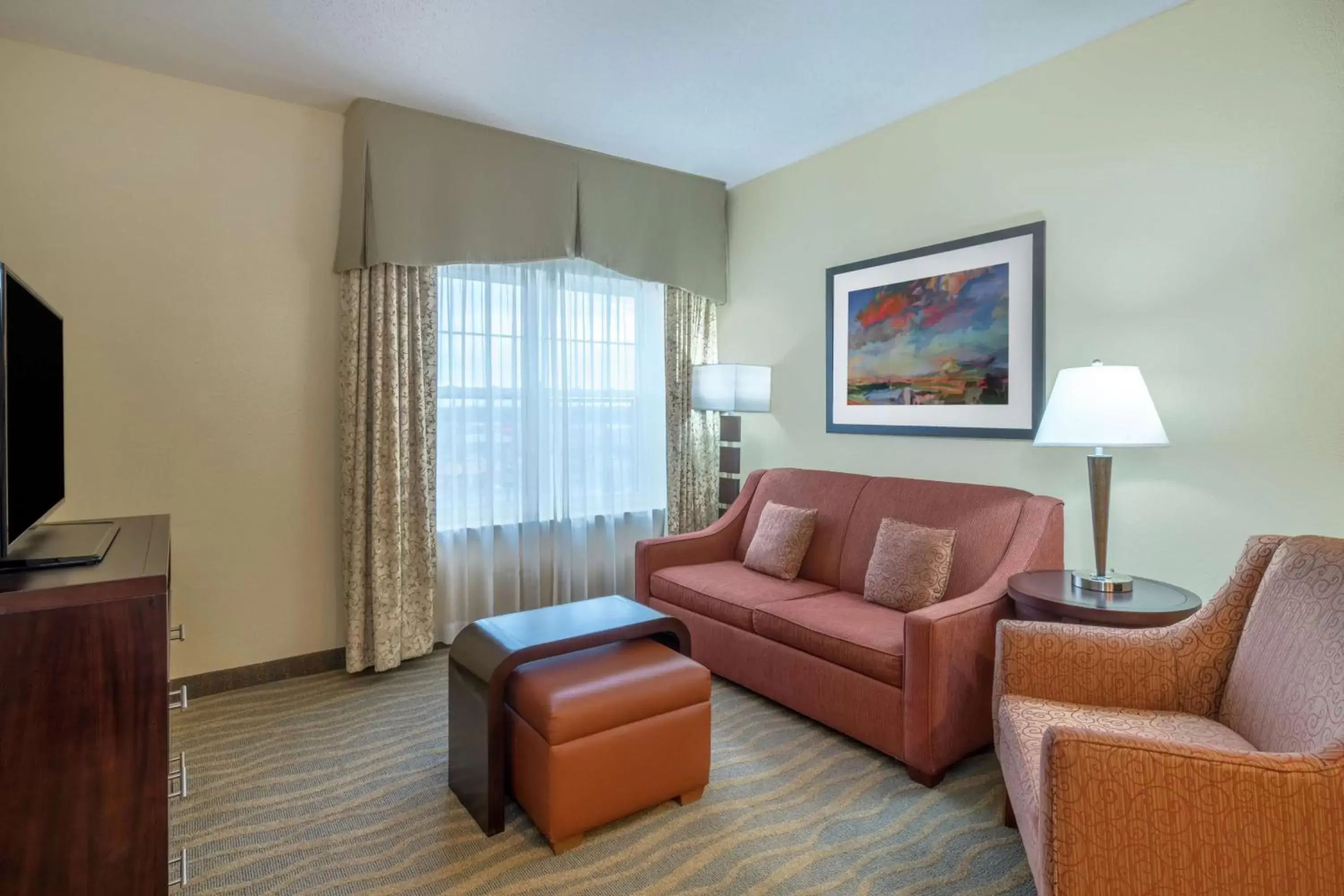 Living room, Seating Area in Homewood Suites by Hilton Philadelphia-Valley Forge