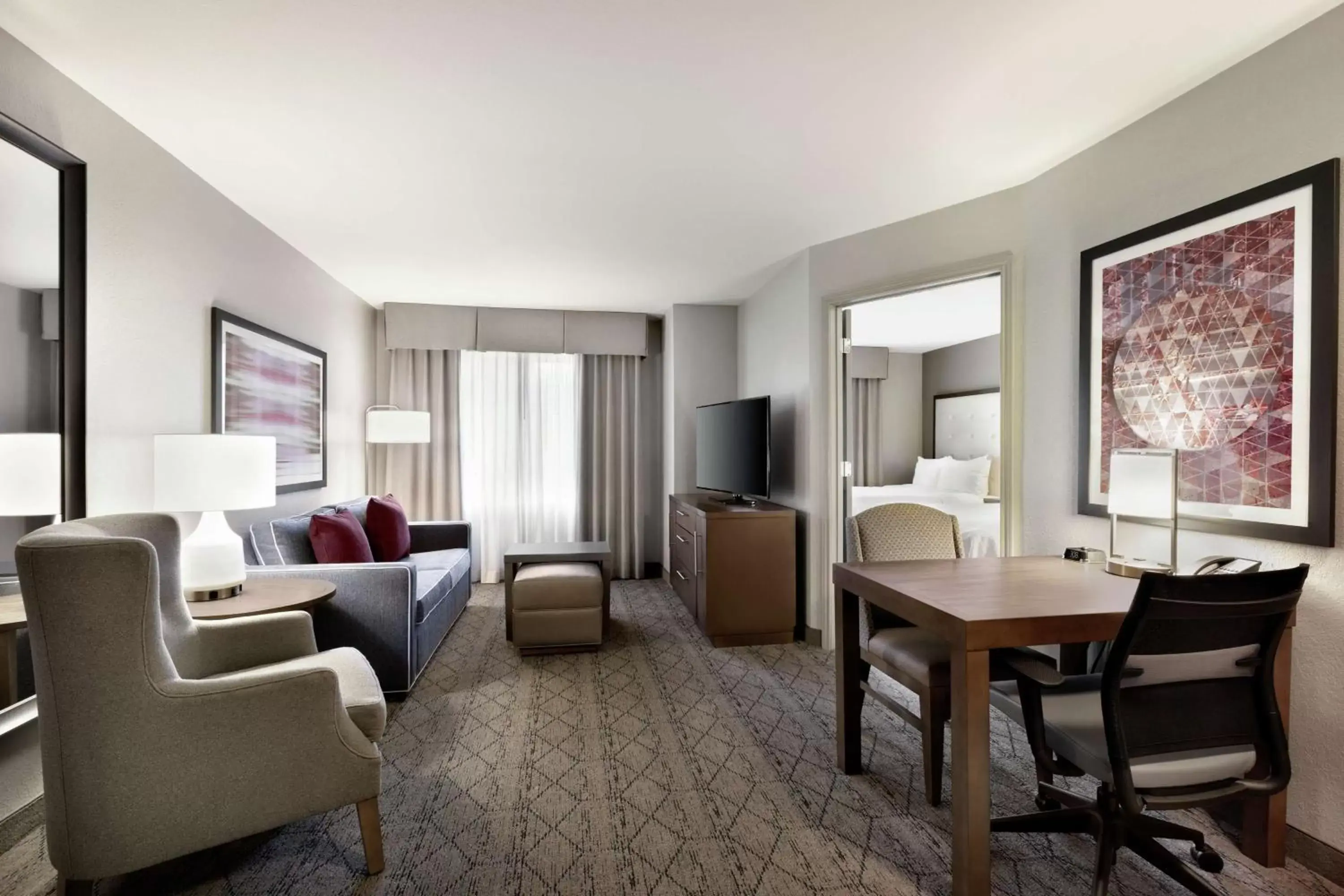 Bedroom, Seating Area in Homewood Suites by Hilton Portland Airport