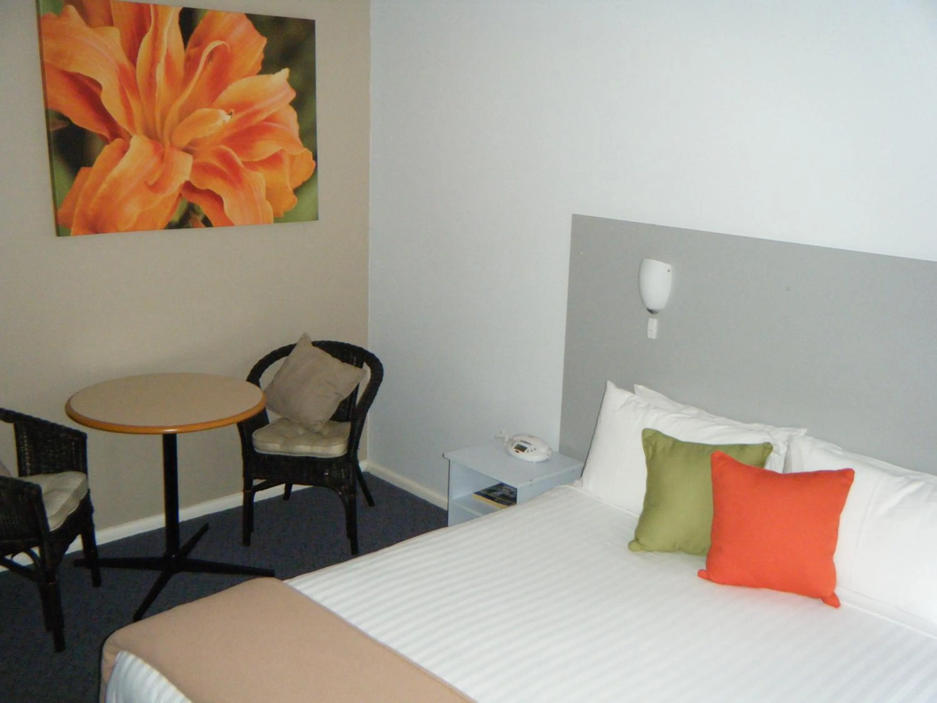 Decorative detail, Bed in Orana Windmill Motel