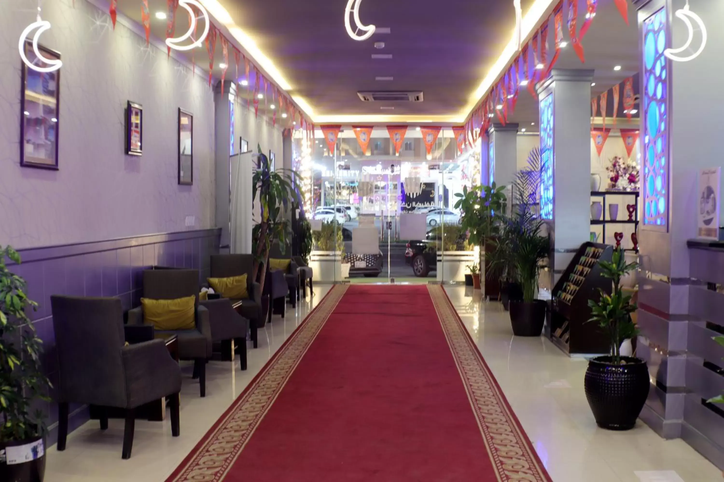 Lobby or reception, Restaurant/Places to Eat in Maskan Al Dyafah Hotel Apartments 2