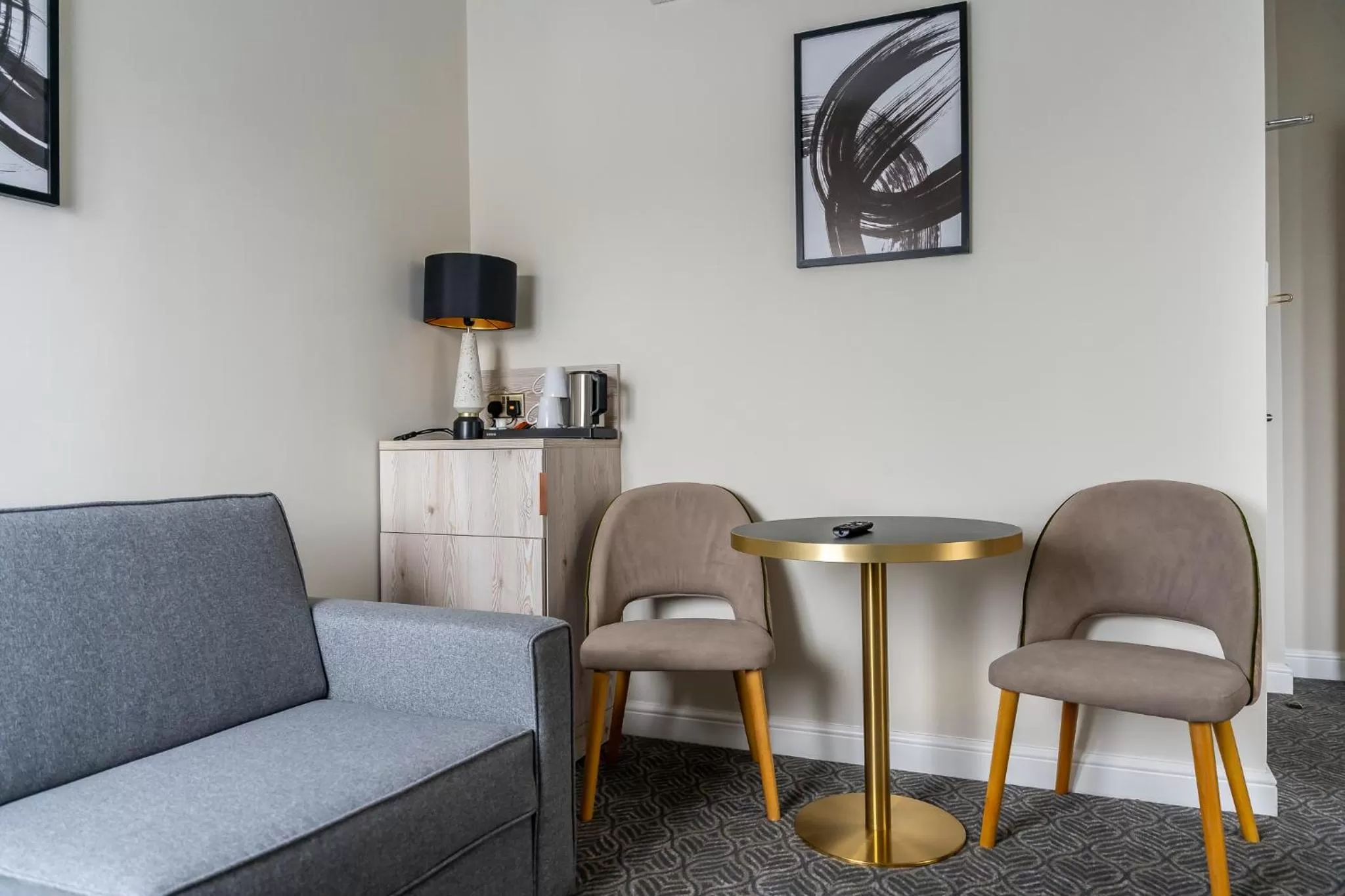 Seating area in Trafford Hall Hotel Manchester, Trademark Collection by Wyndham