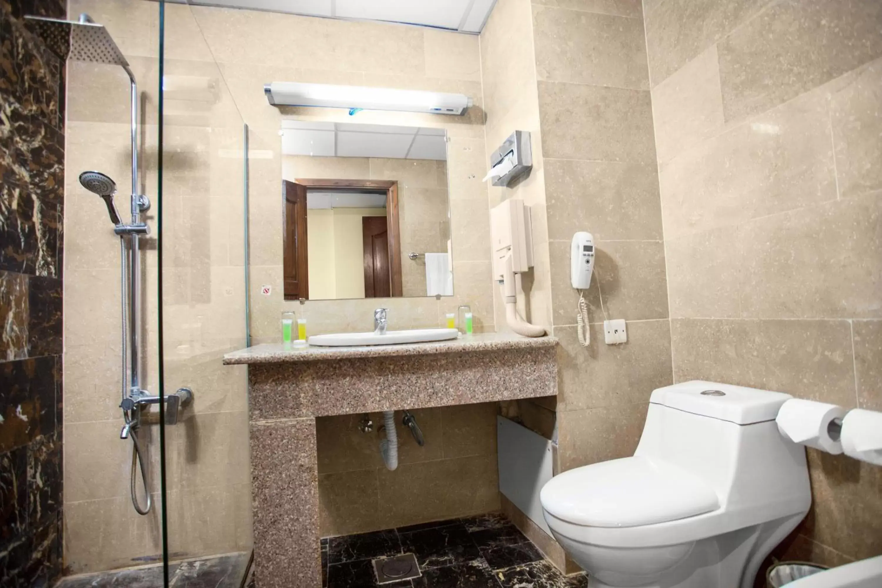 Shower, Bathroom in Grand Hotel Madaba