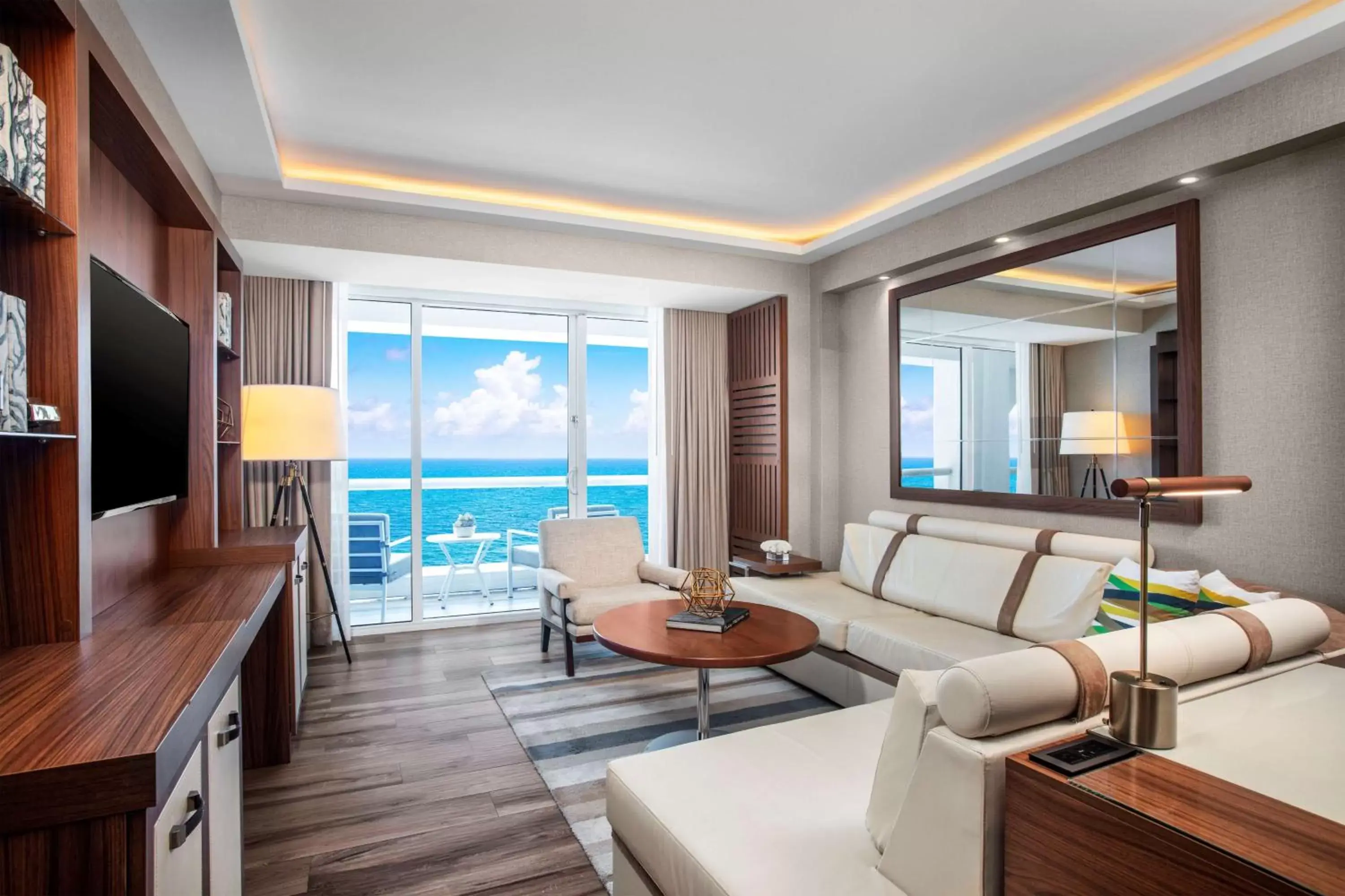 Living room in Conrad Fort Lauderdale Beach