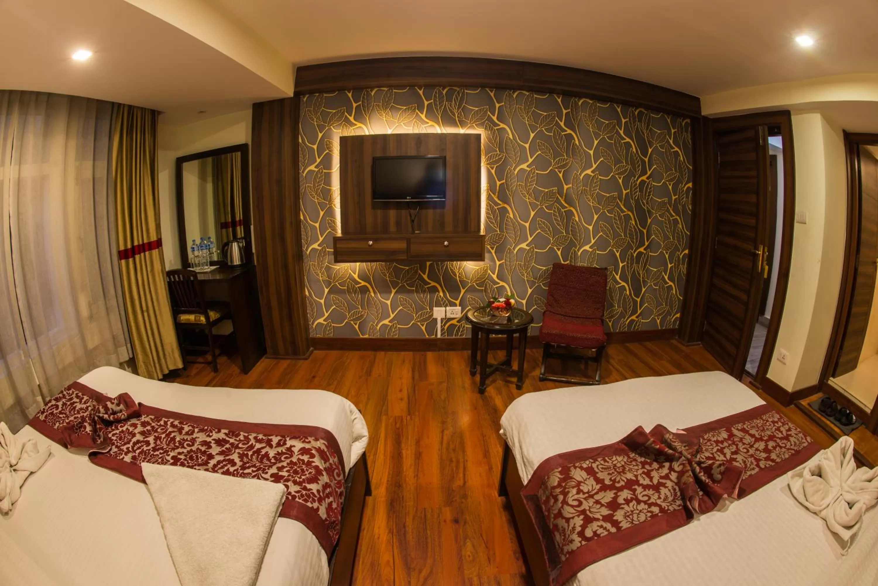 Bed in Hotel Yambu kathmandu