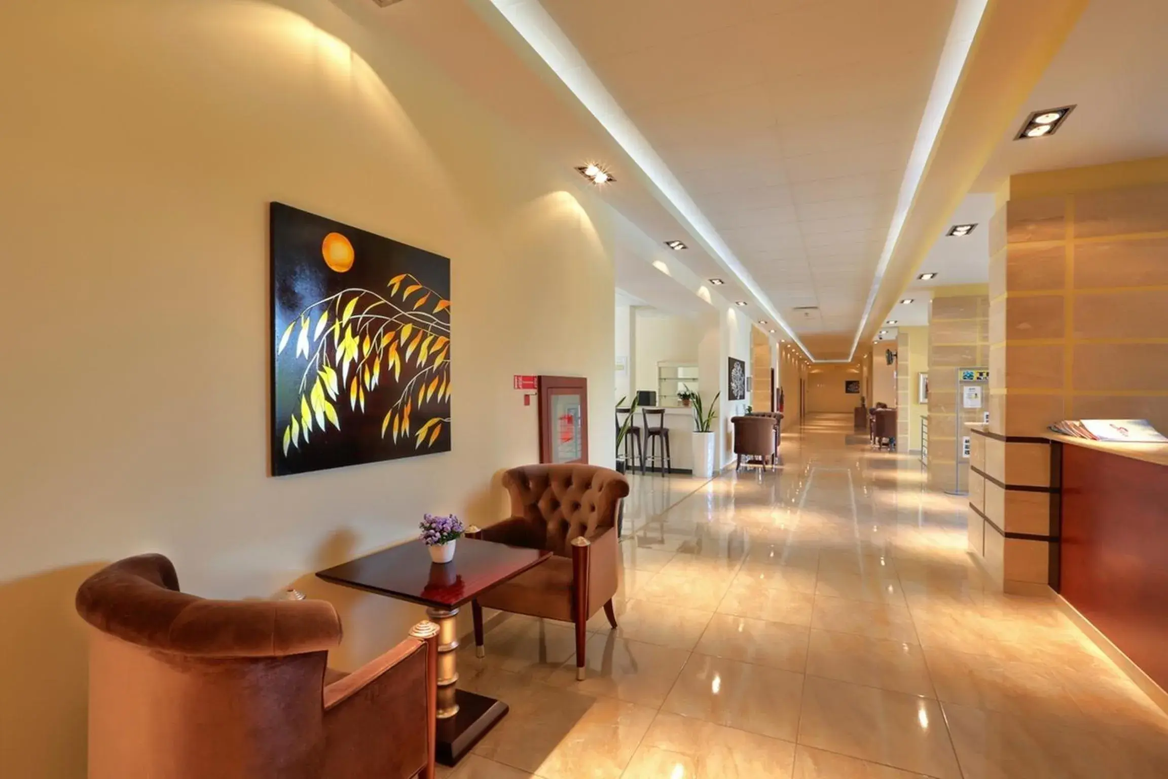 Communal lounge/ TV room, Lobby/Reception in Apart Hotel Golden Line