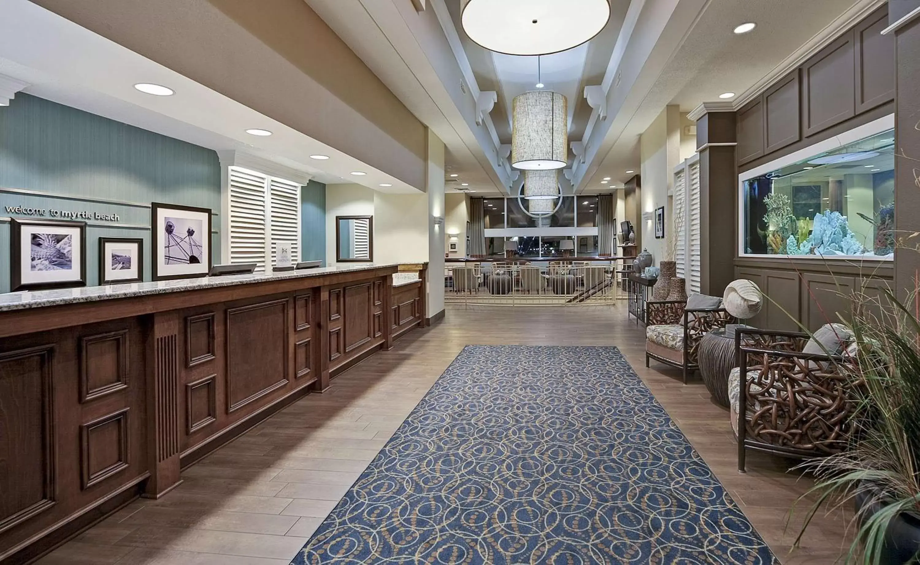 Lobby or reception, Restaurant/Places to Eat in Hampton Inn Myrtle Beach Broadway at the Beach