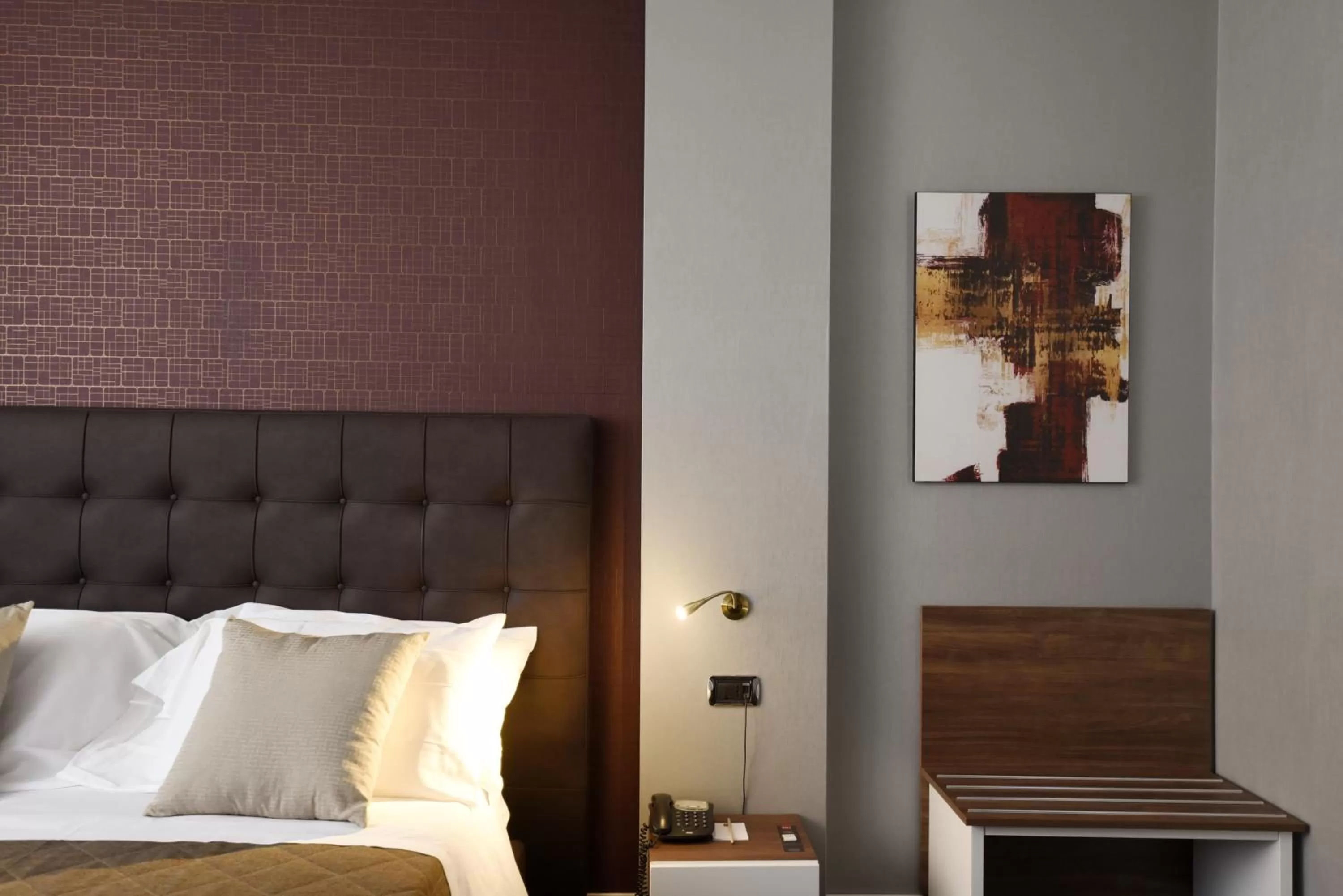 Decorative detail, Bed in Magri's Hotel