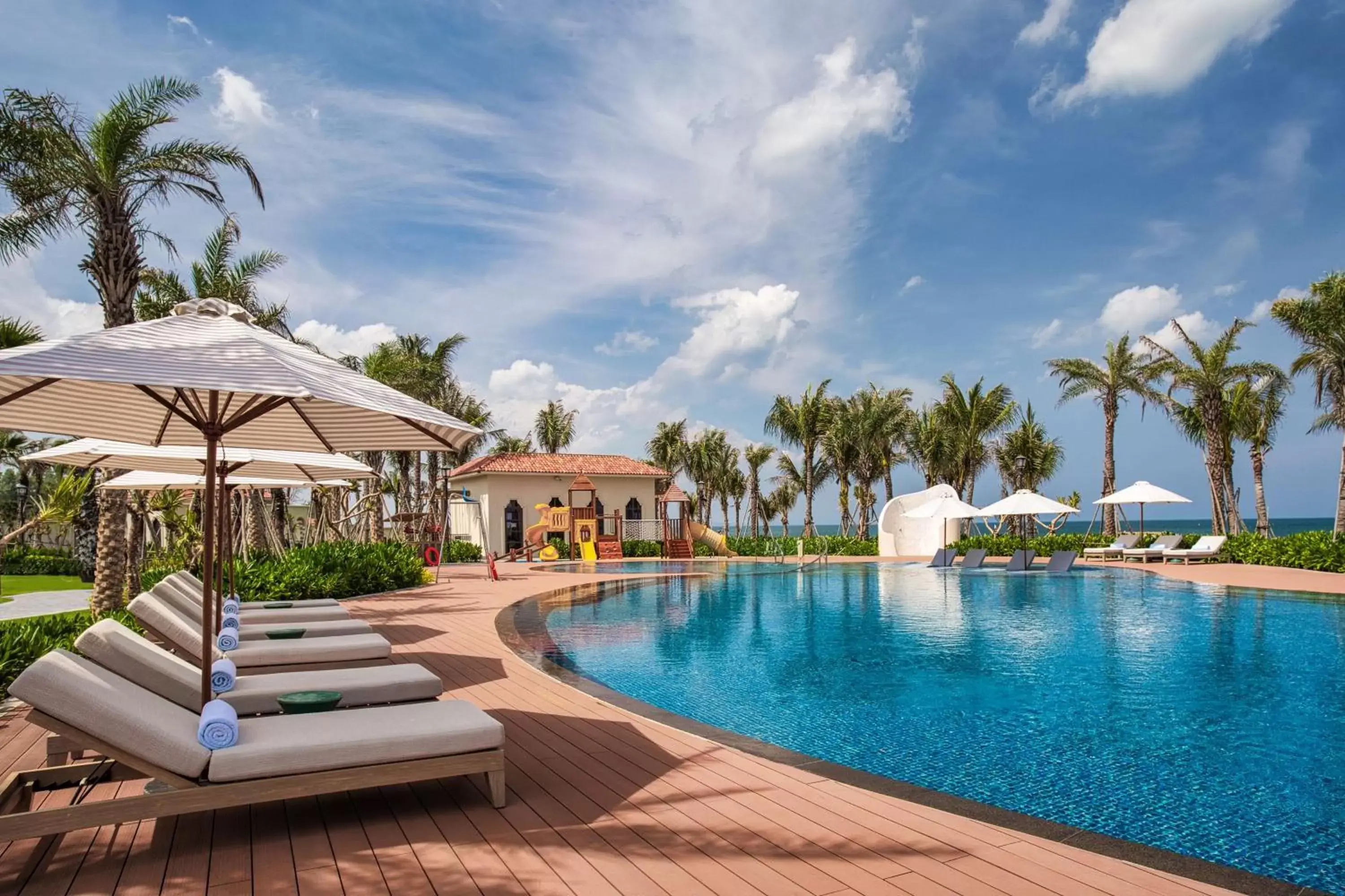Pool view in Radisson Resort Phan Thiet Pool view in Radisson Resort Phan Thiet
