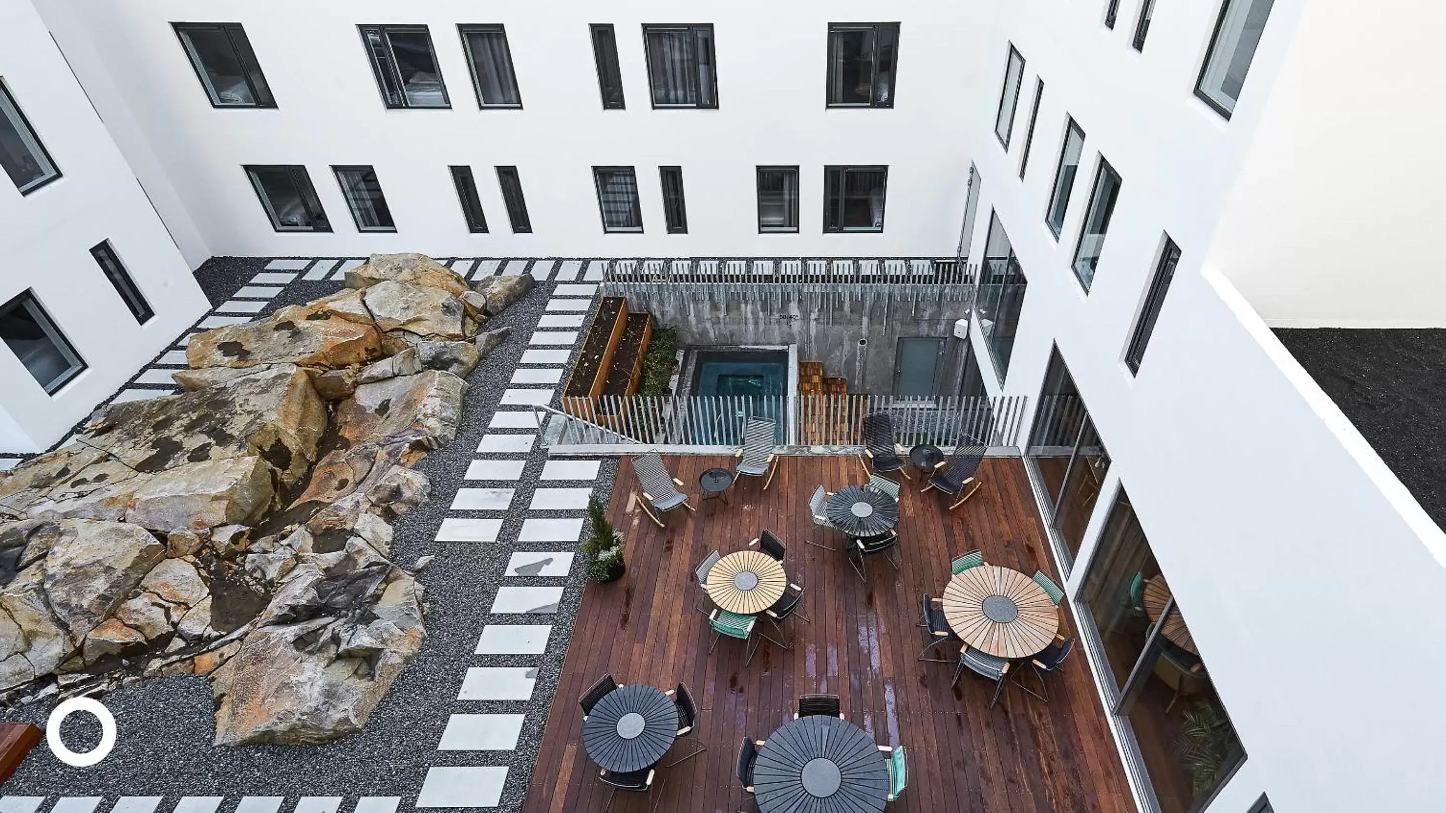 Patio in Midgardur by Center Hotels