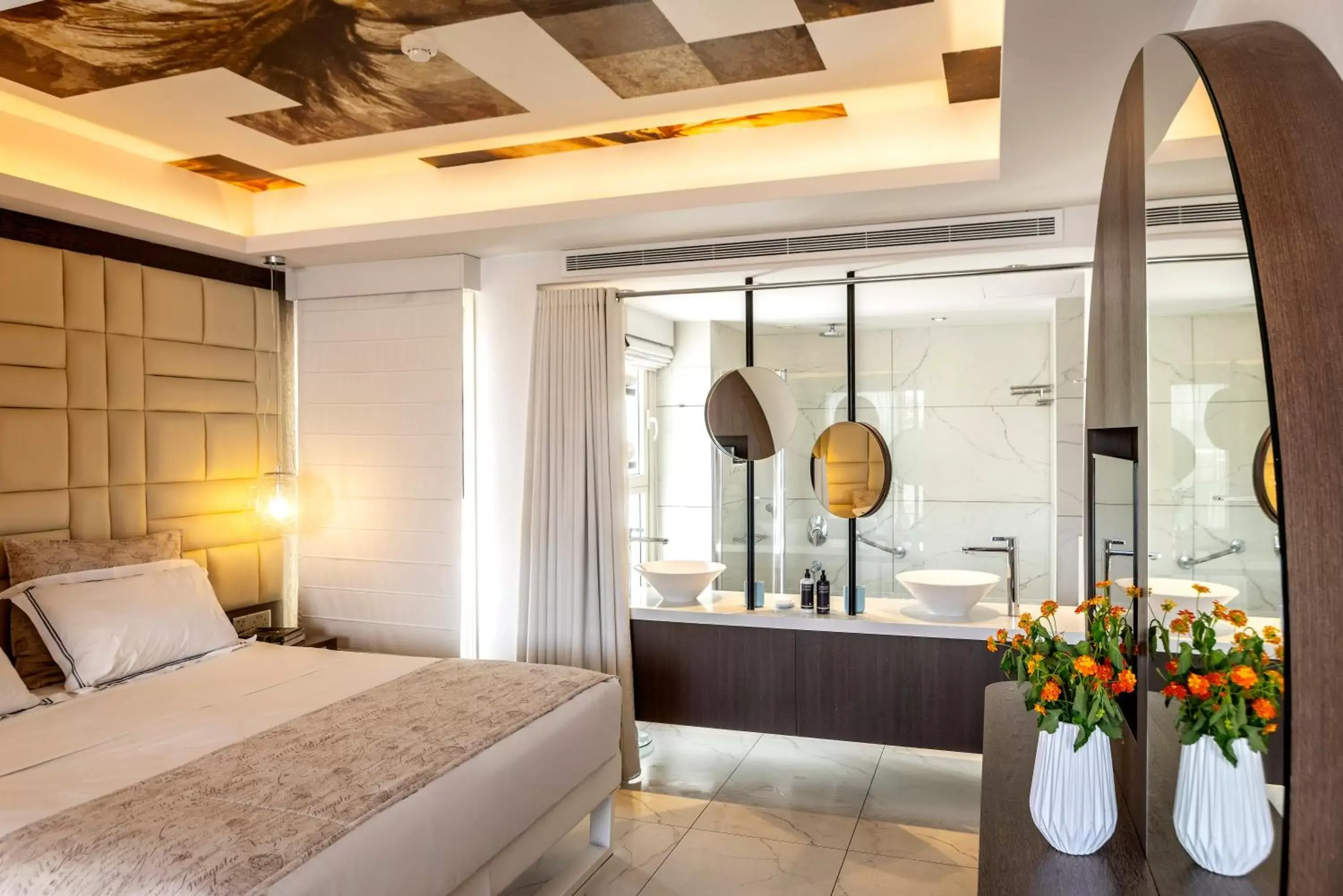Bedroom in The King Jason Paphos - Designed for Adults by Louis Hotels