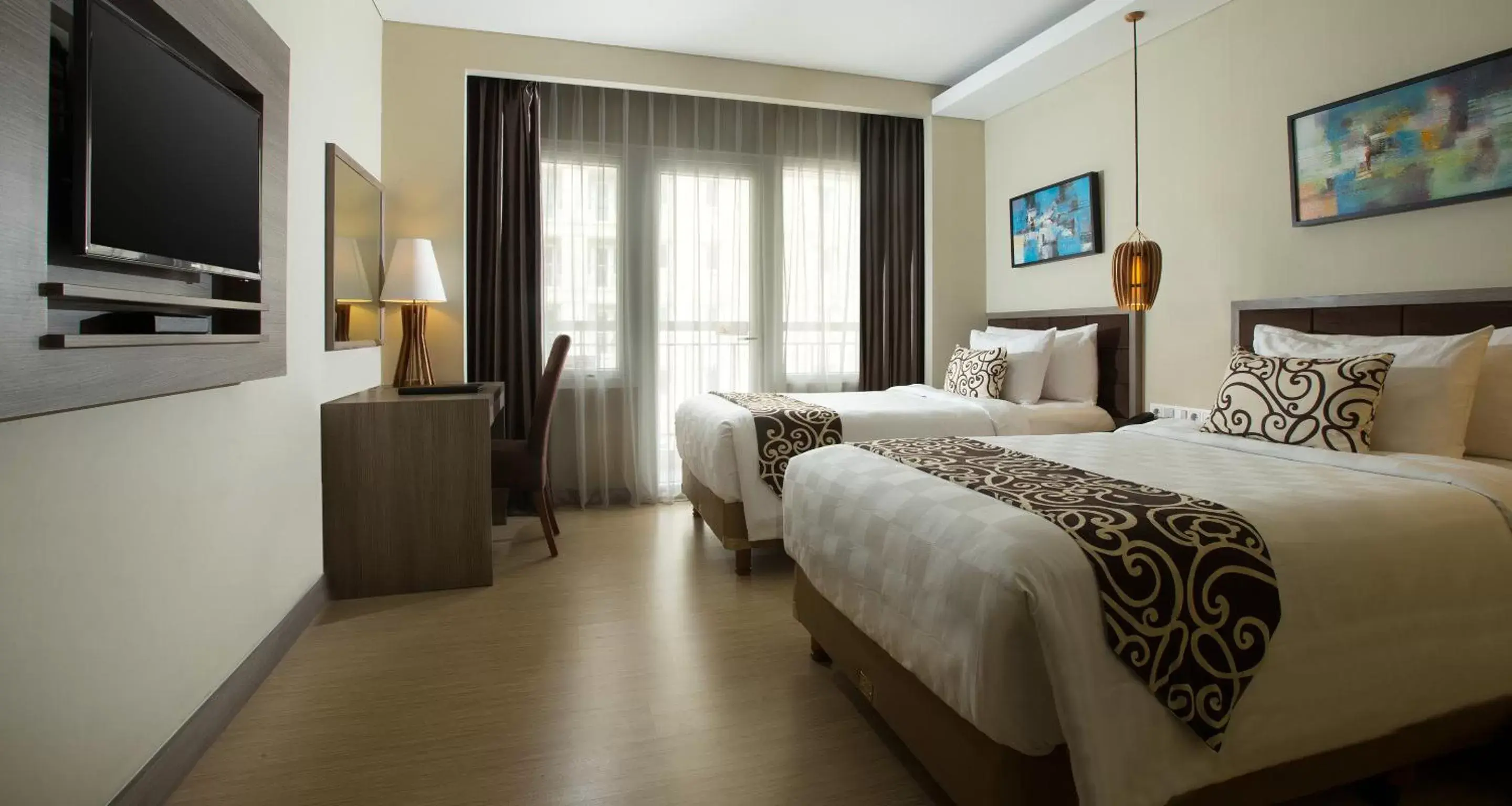 Bed, TV/Entertainment Center in BW Kemayoran Hotel & Convention Powered by Archipelago