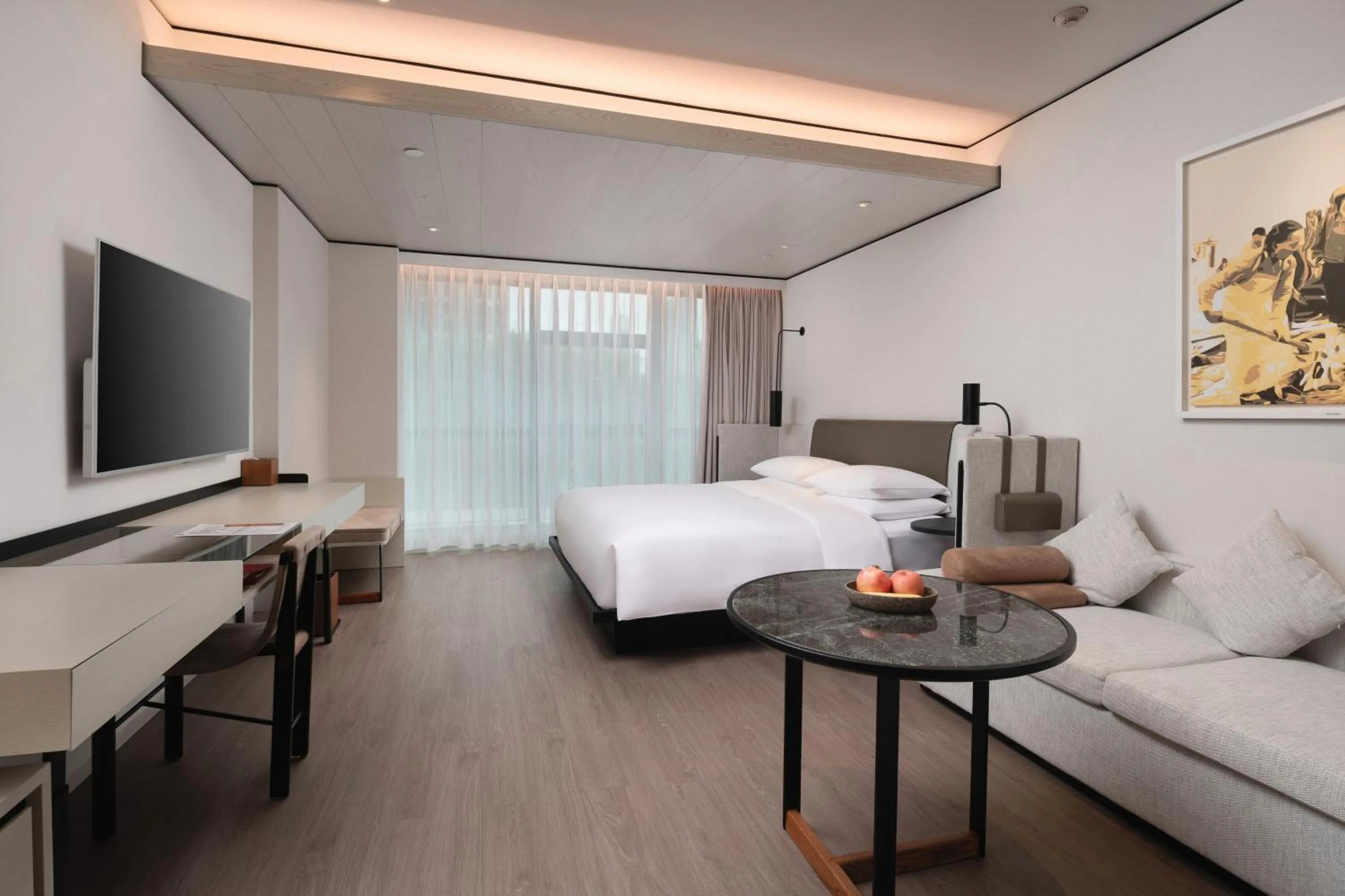Bed in THE MUMIAN HOTEL Shenzhen luohu