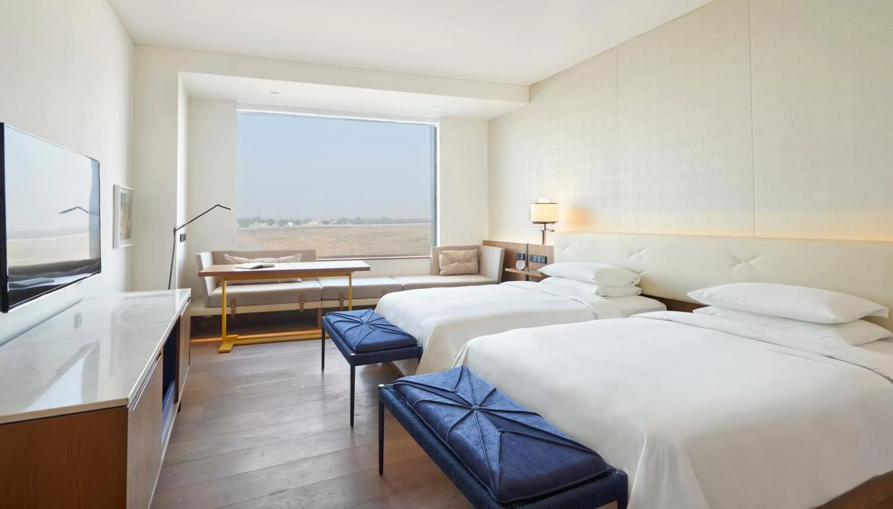 Twin Room with Runway View in Andaz Delhi Aerocity- Concept by Hyatt