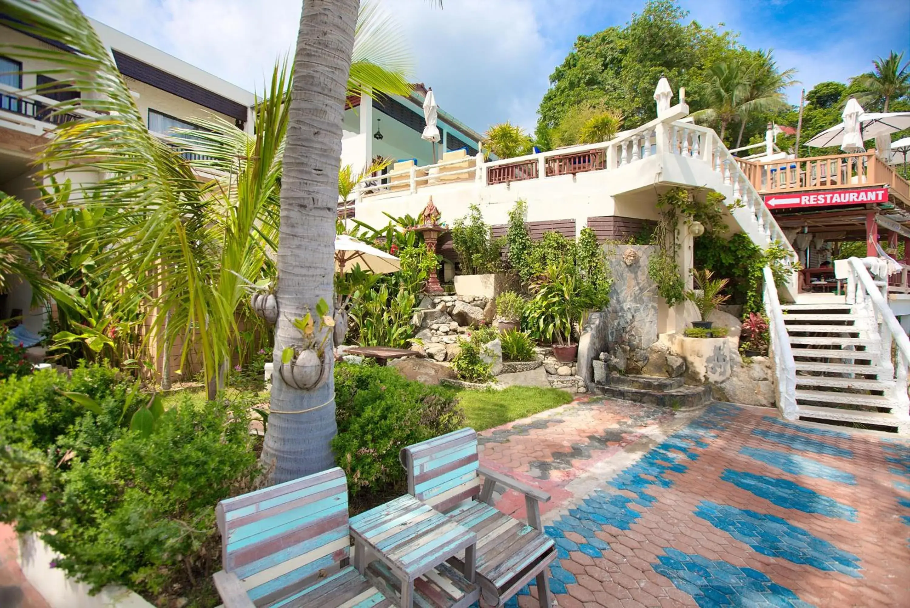 Garden in Crystal Bay Beach Resort