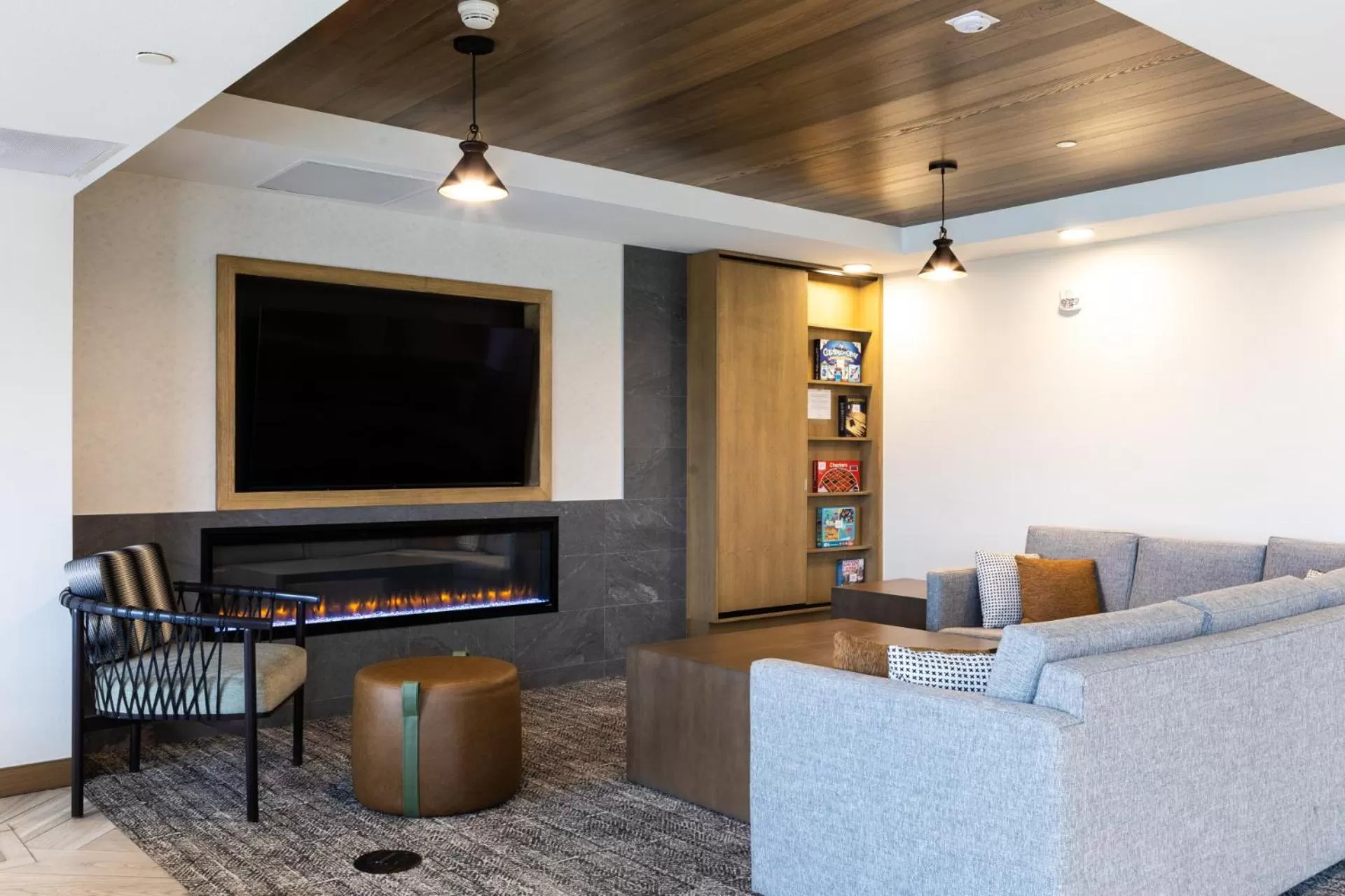 Communal lounge/ TV room in Staybridge Suites - Colorado Springs NE Powers by IHG