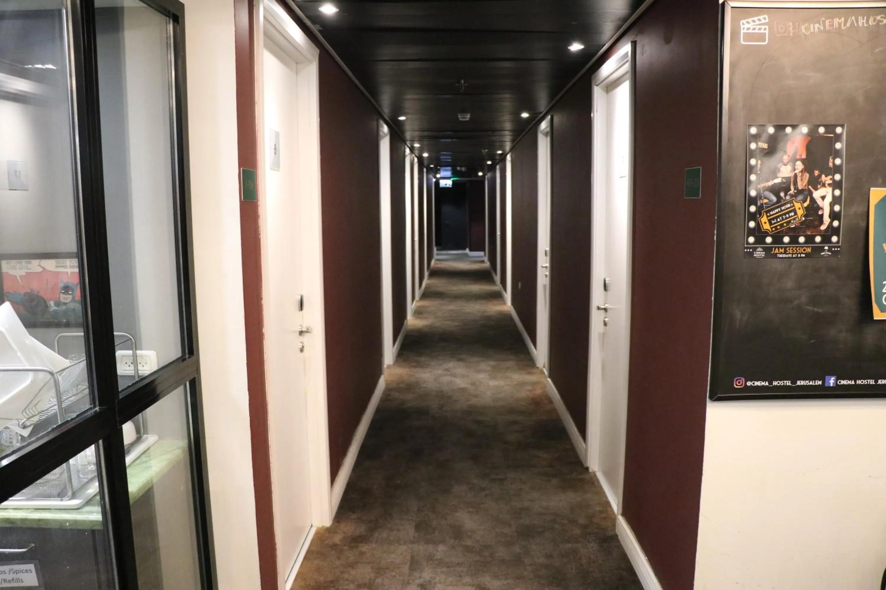 Area and facilities in Cinema Hostel Jerusalem