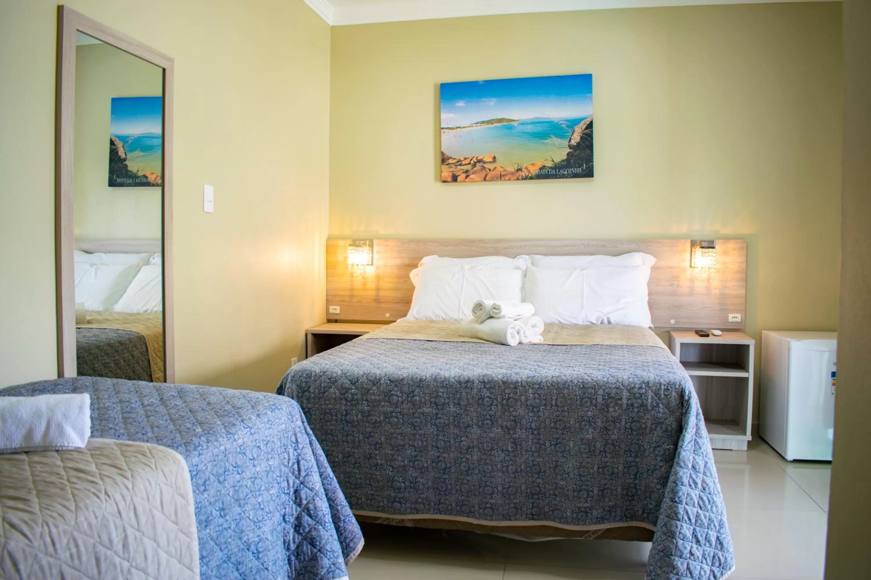 Bed in Pousada Tissiano