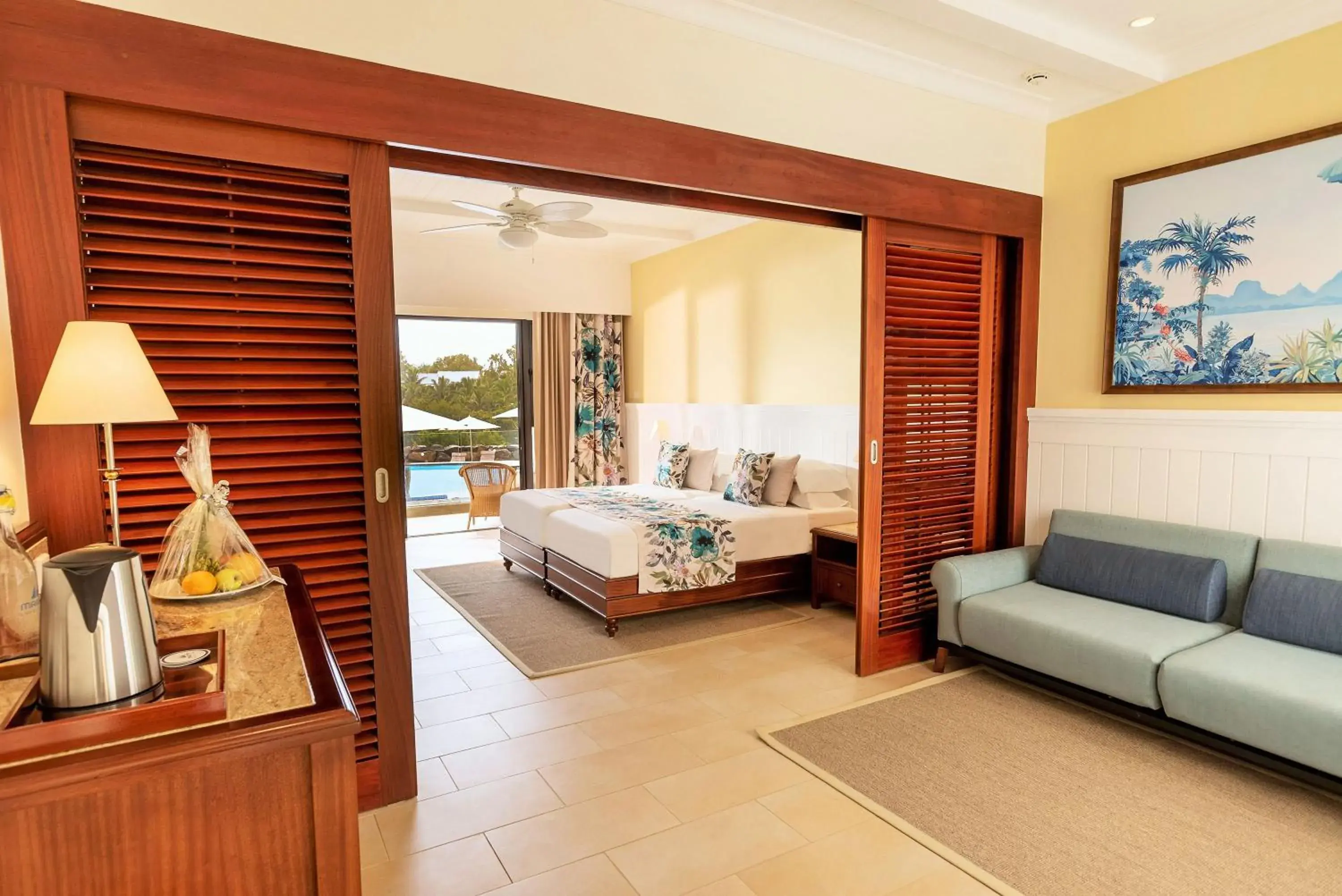 View (from property/room), Bed in Maritim Resort & Spa Mauritius View (from property/room), Bed in Maritim Resort & Spa Mauritius