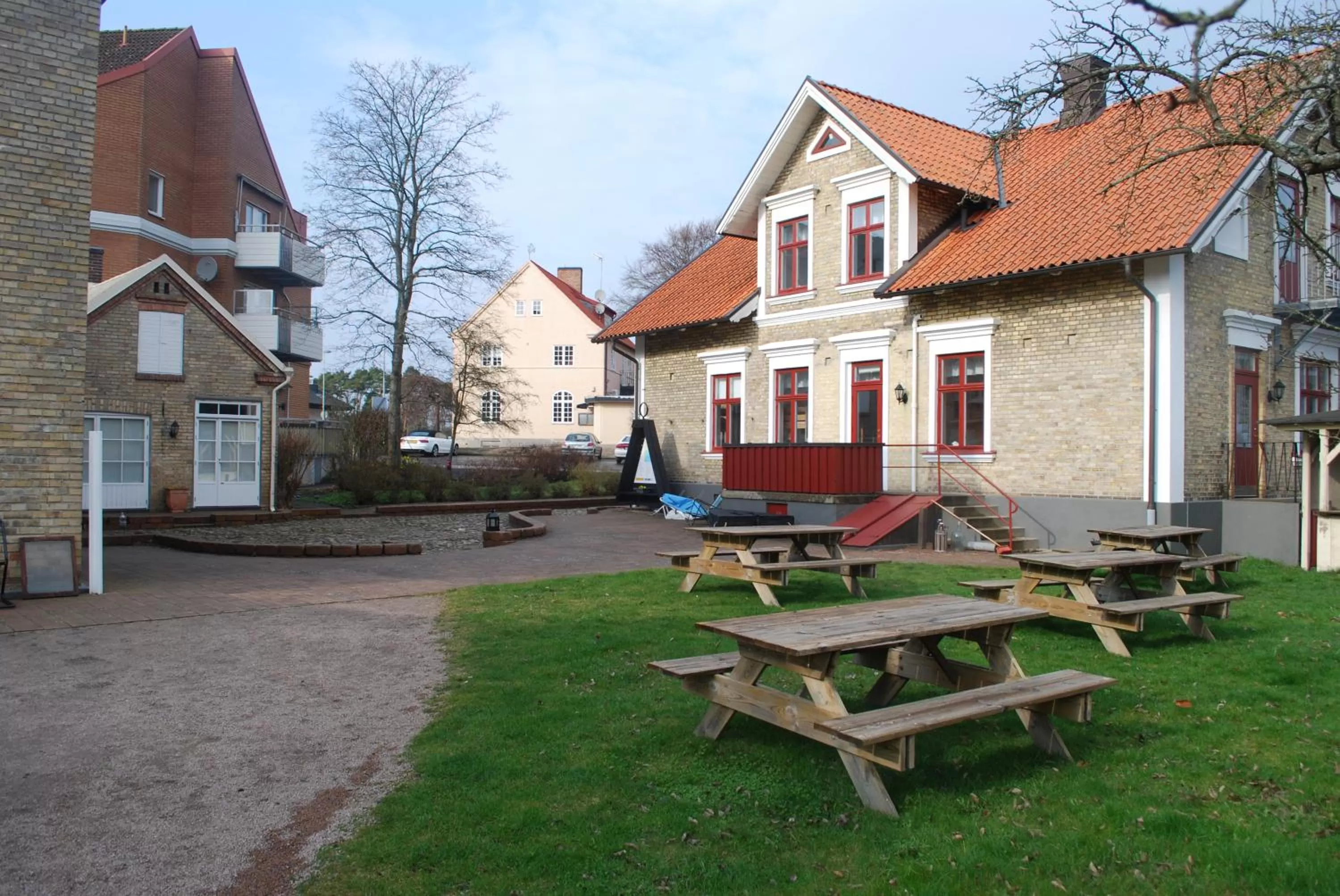 Patio in Åhus B&B och Vandrarhem