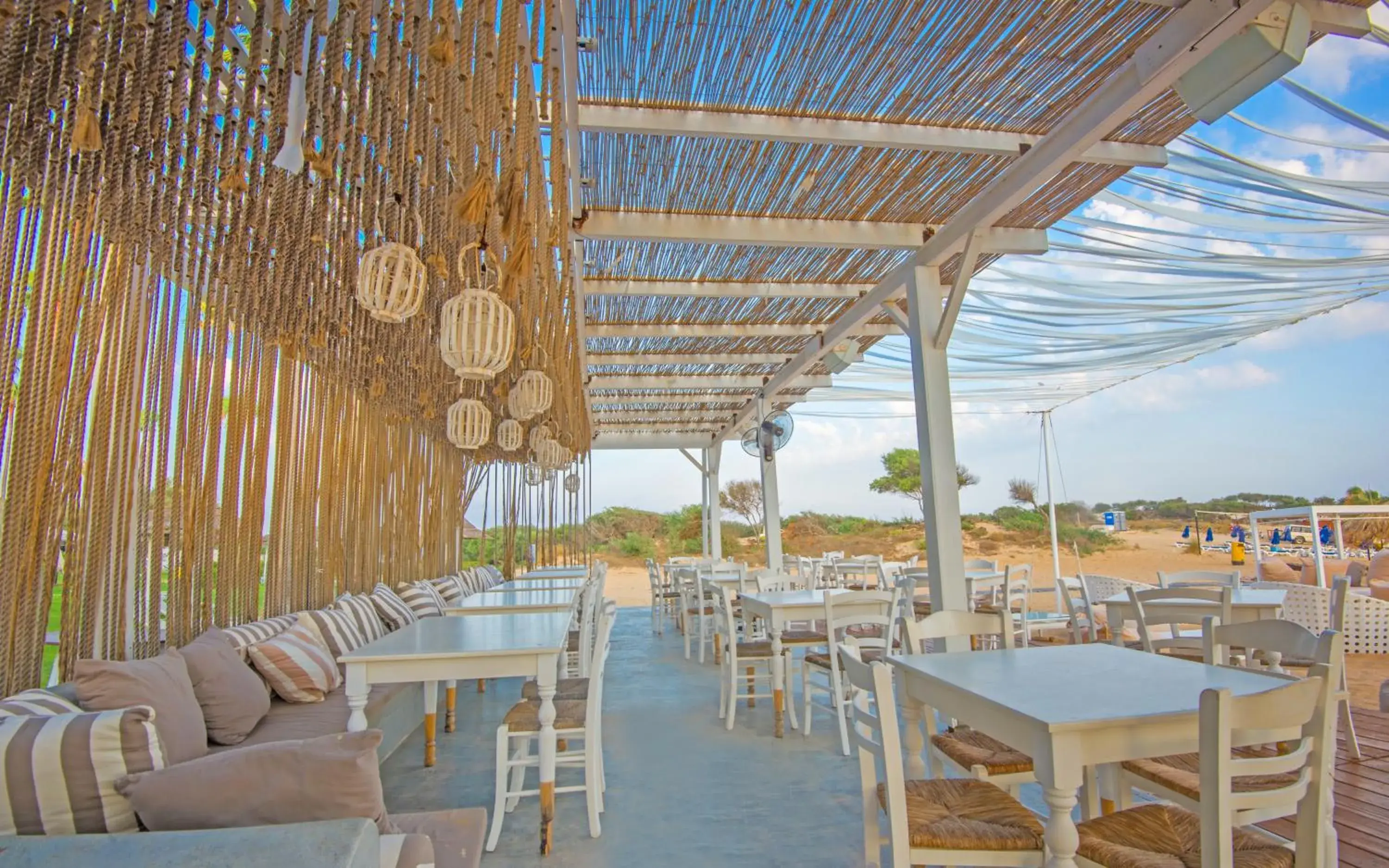 Patio, Restaurant/Places to Eat in The Dome Beach Hotel & Resort