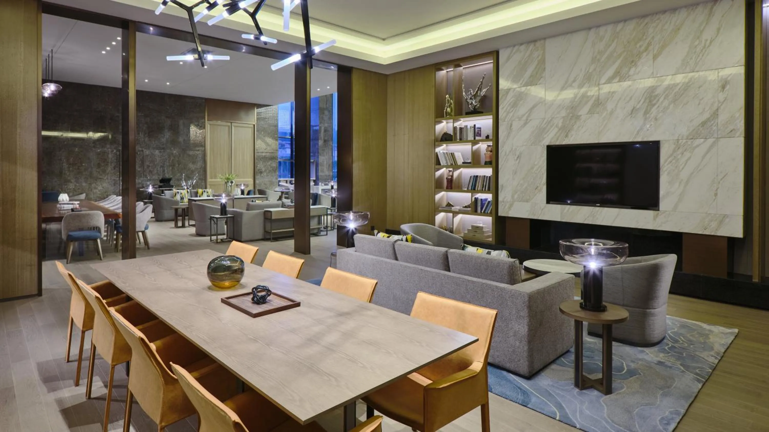 Lounge or bar in Crowne Plaza Wuhan Development Zone by IHG