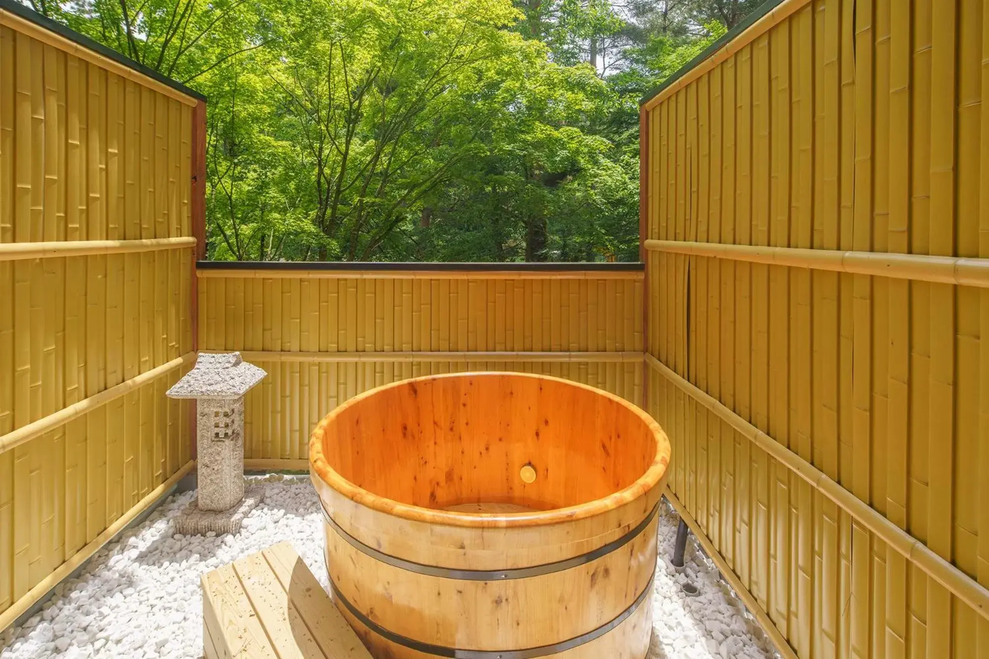 Hot Tub in Bself Fuji Onsen Villa