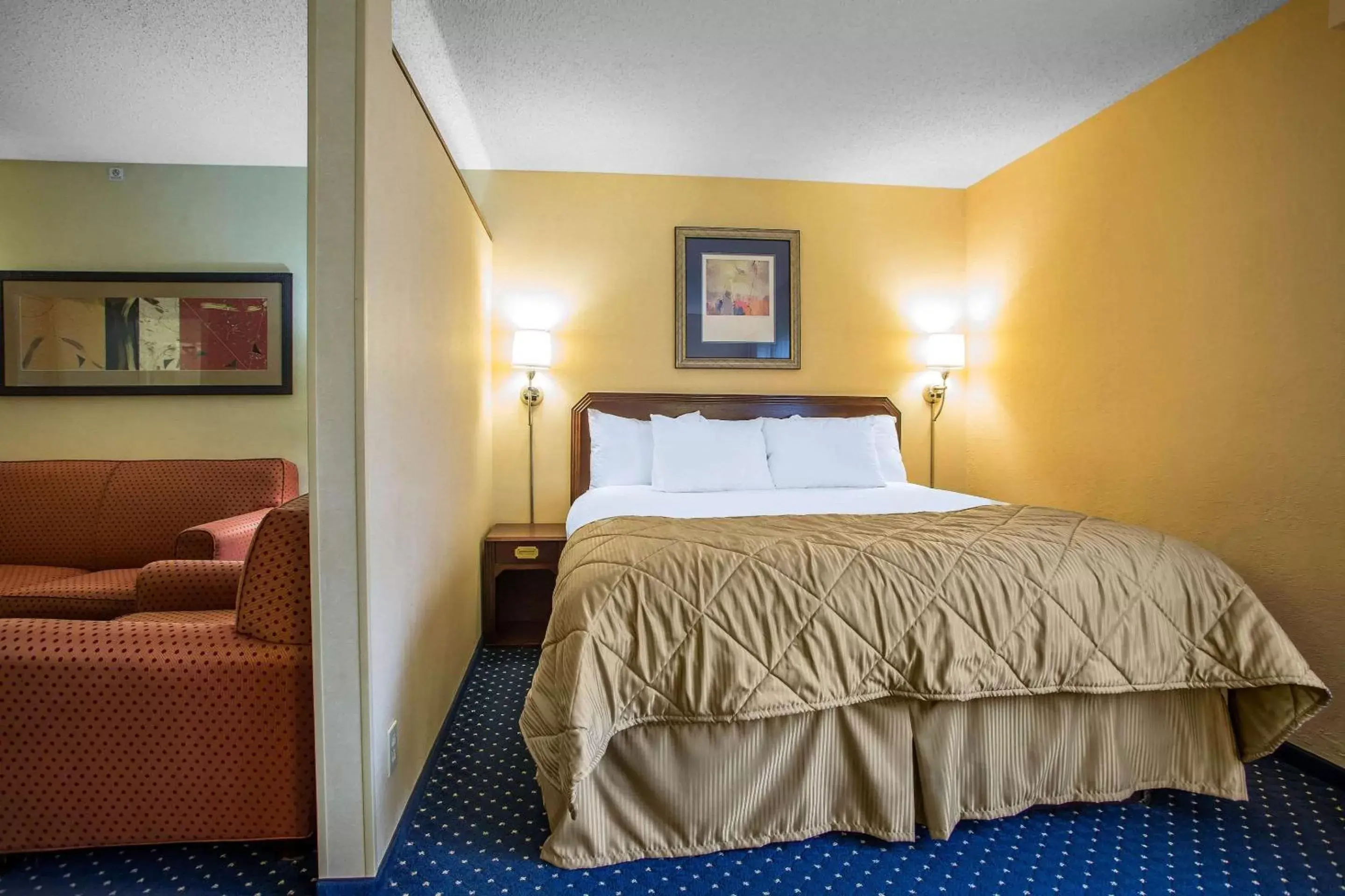 Photo of the whole room, Bed in Clarion Inn Merrillville