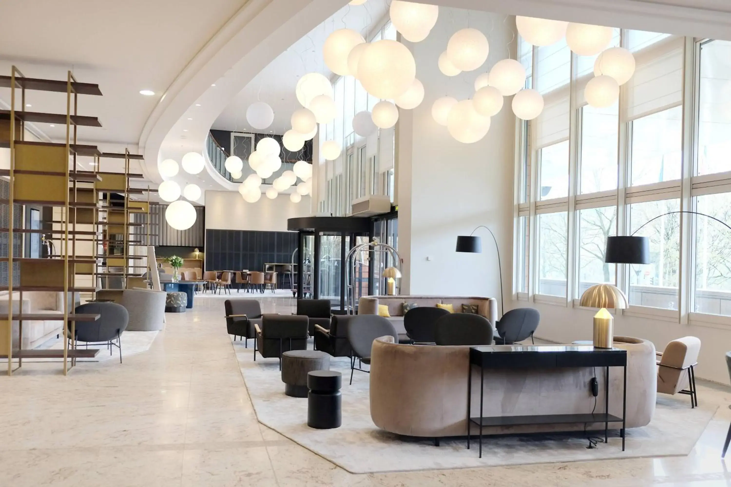 Lobby or reception, Lobby/Reception in Lyon Marriott Hotel Cité Internationale