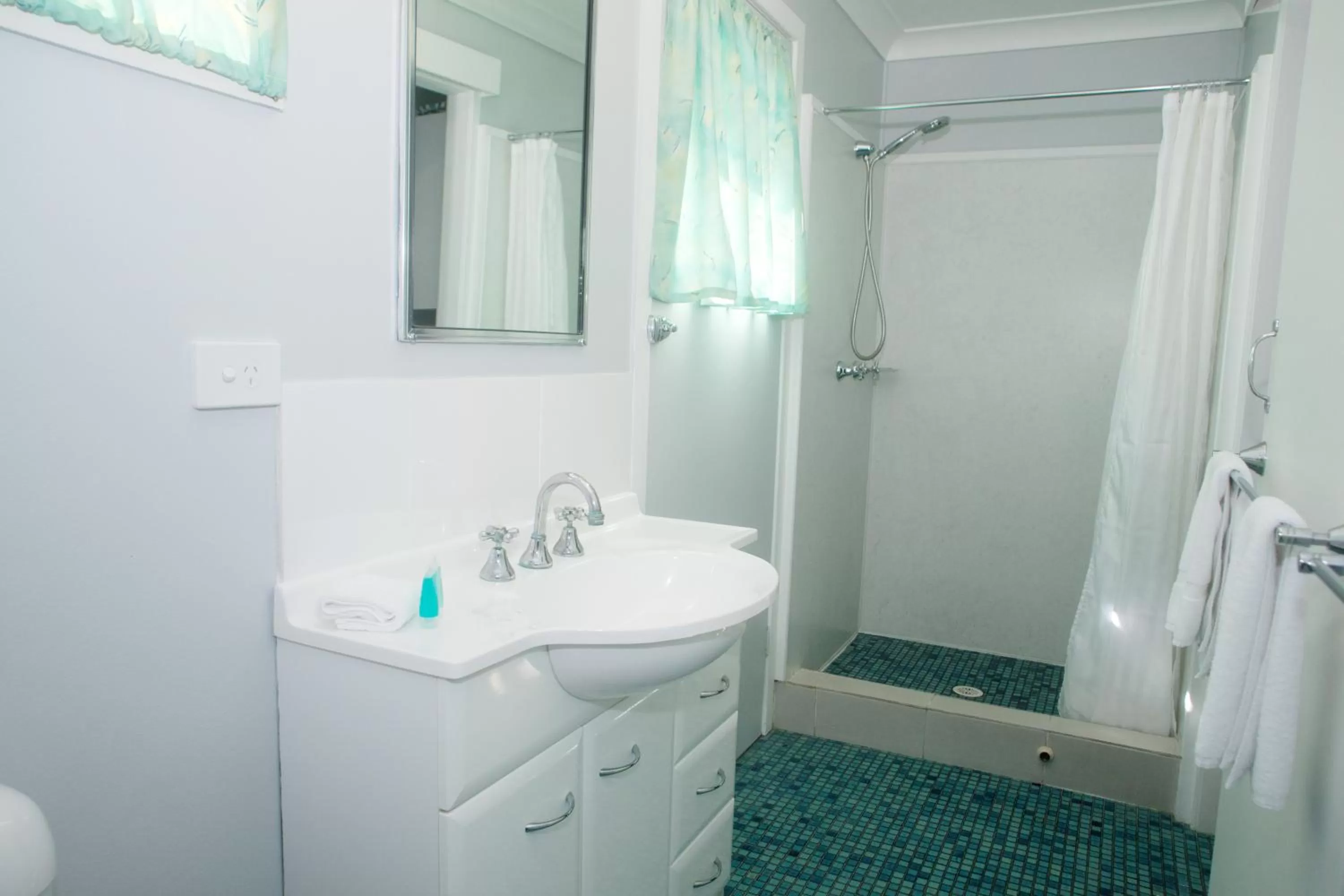 Bathroom in Charm City Motel