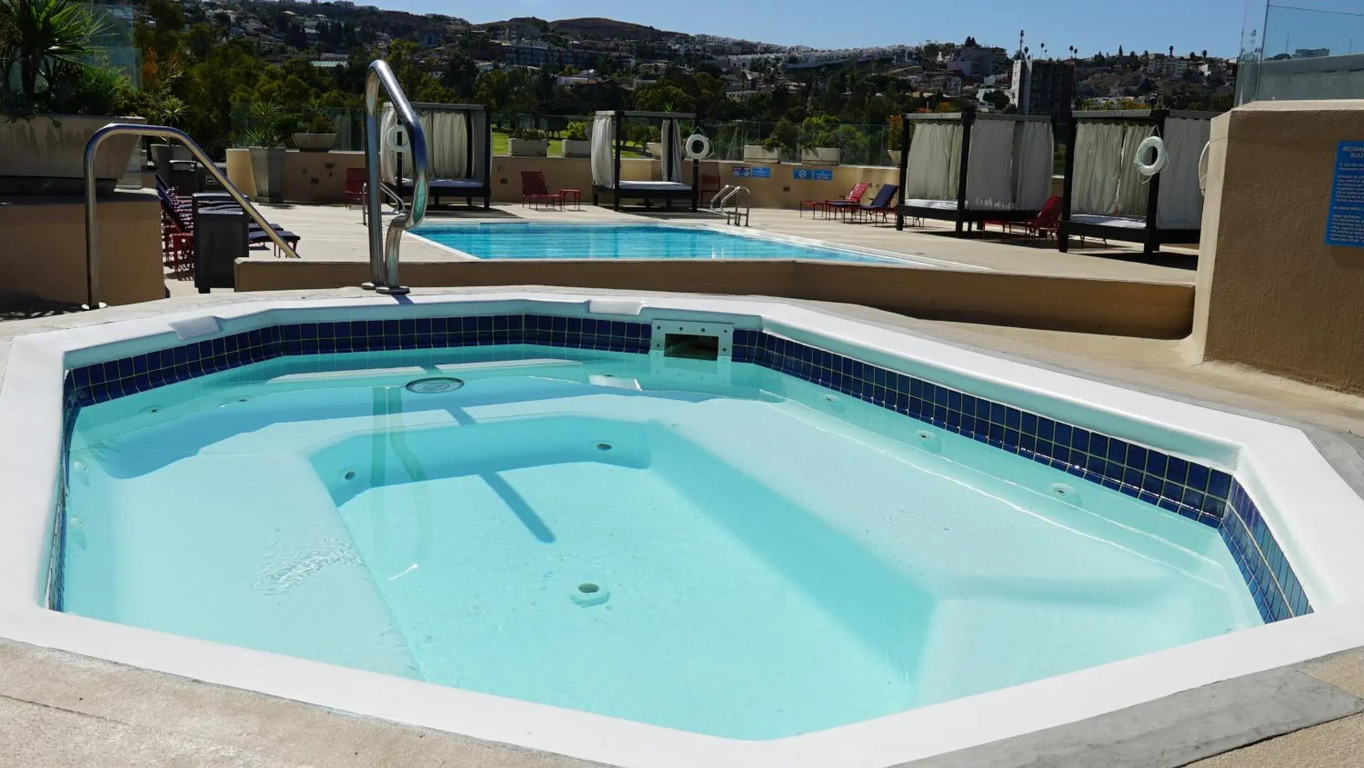 Balcony/Terrace, Swimming Pool in Grand Hotel Tijuana