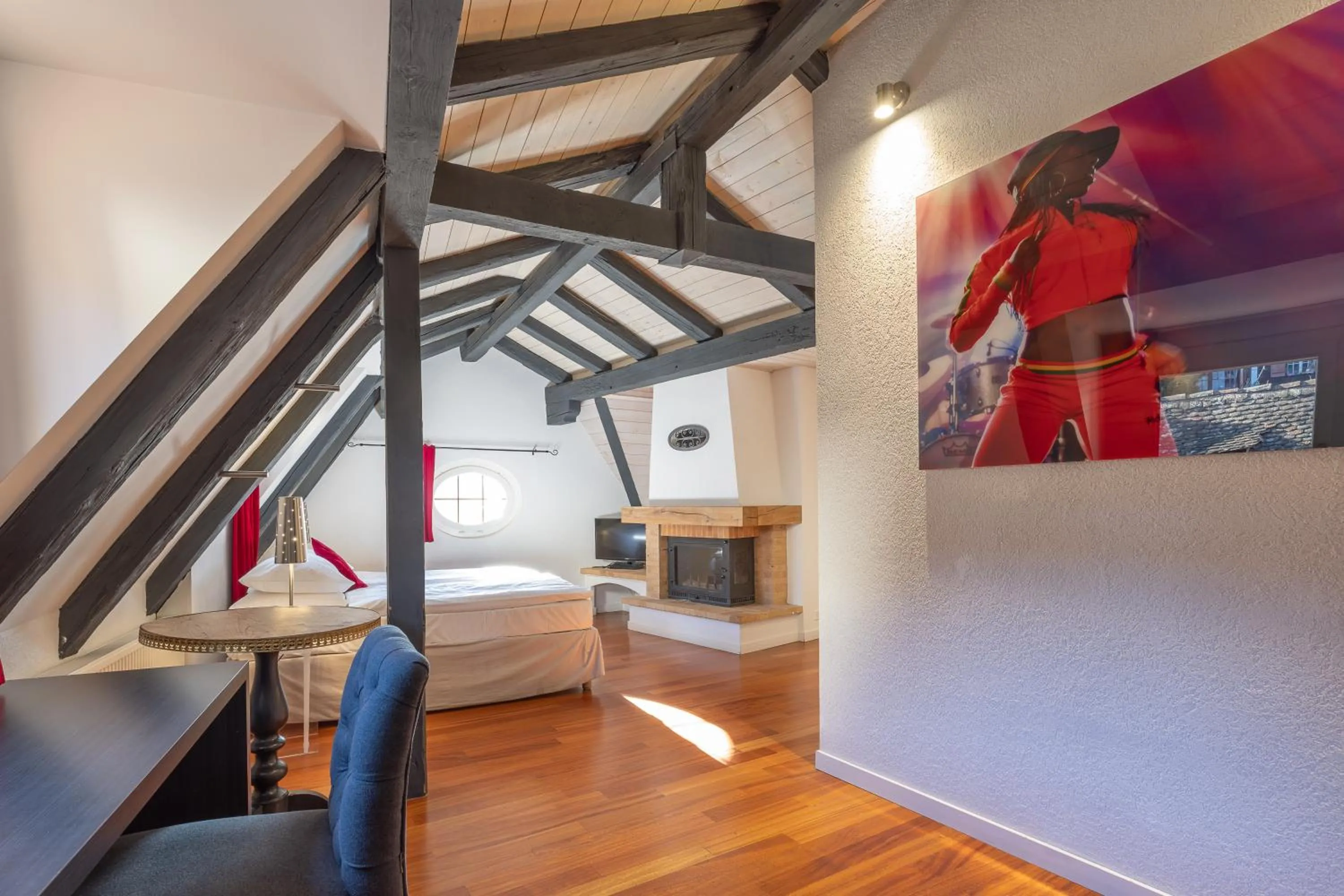 Bed in Tralala Hotel Montreux