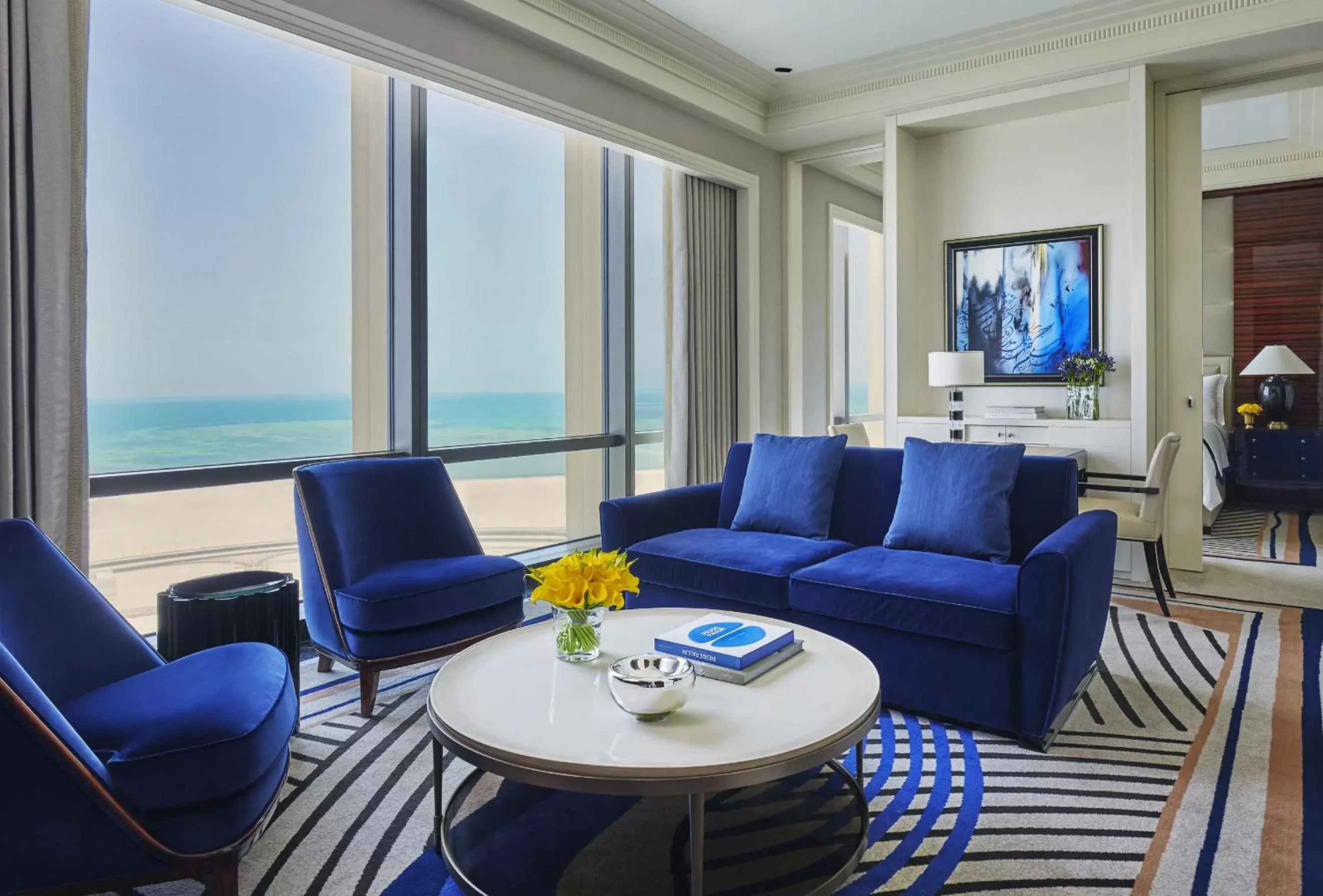 Living room, Seating Area in Four Seasons Hotel Bahrain Bay